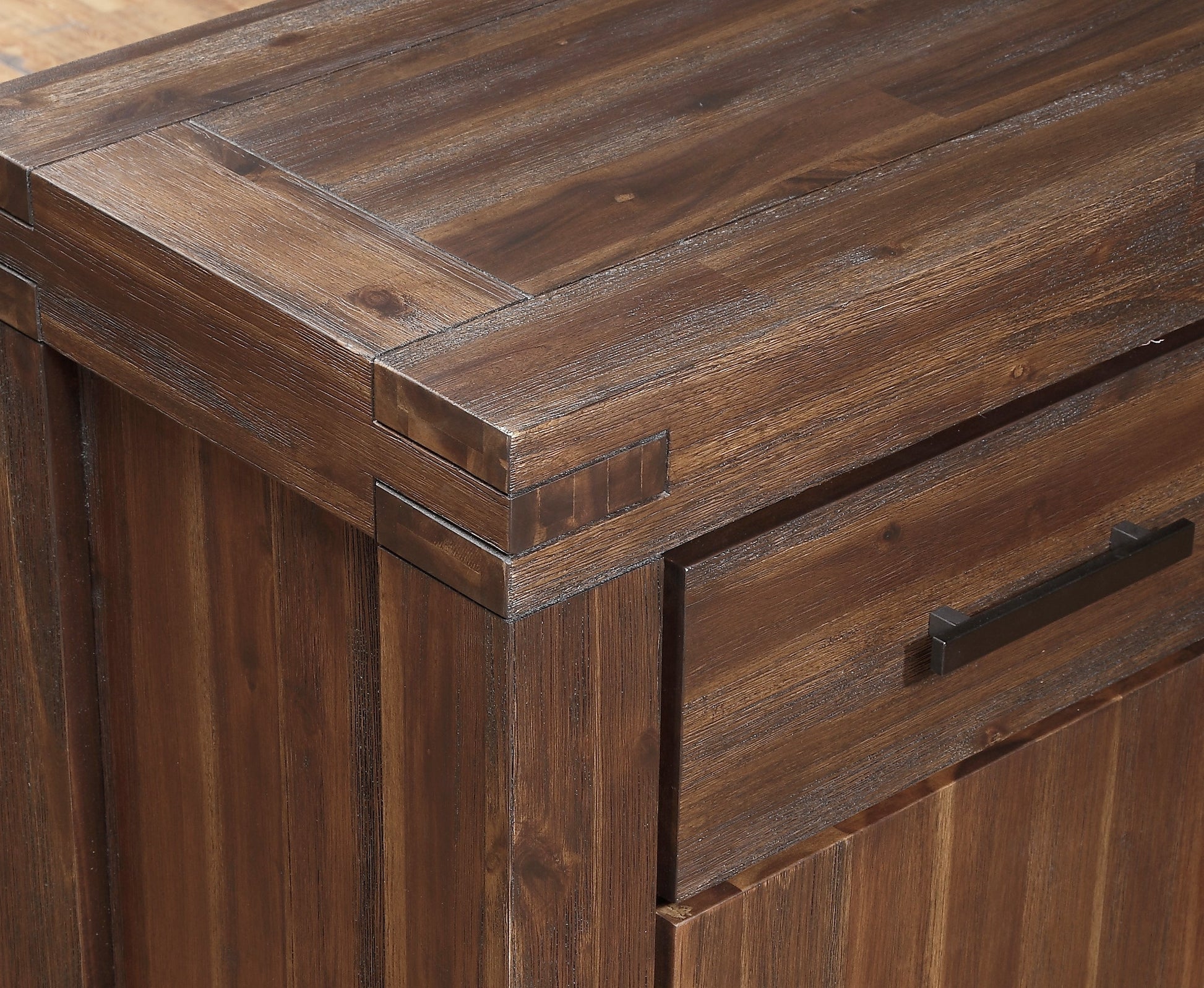 Meadow Three Drawer Three Door Solid Wood Sideboard in Brick Brown - Ornate Home