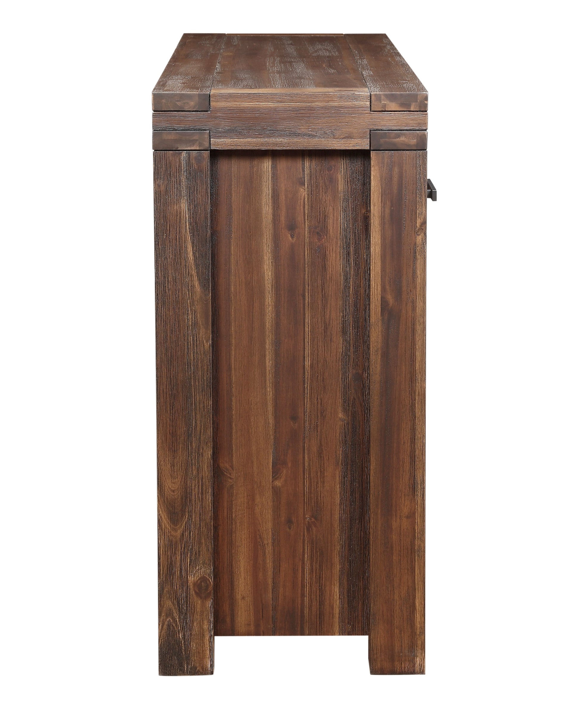 Meadow Three Drawer Three Door Solid Wood Sideboard in Brick Brown - Ornate Home