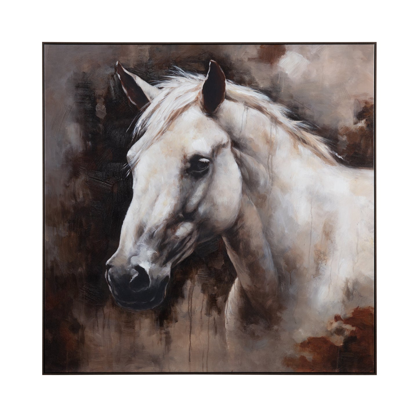 Meadows Brown/White Canvas - Ornate Home