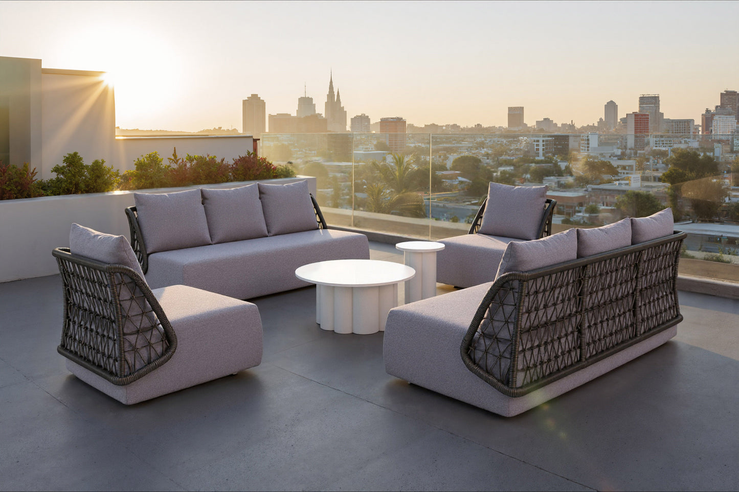 Mekan Gray Outdoor Accent Chair - Ornate Home