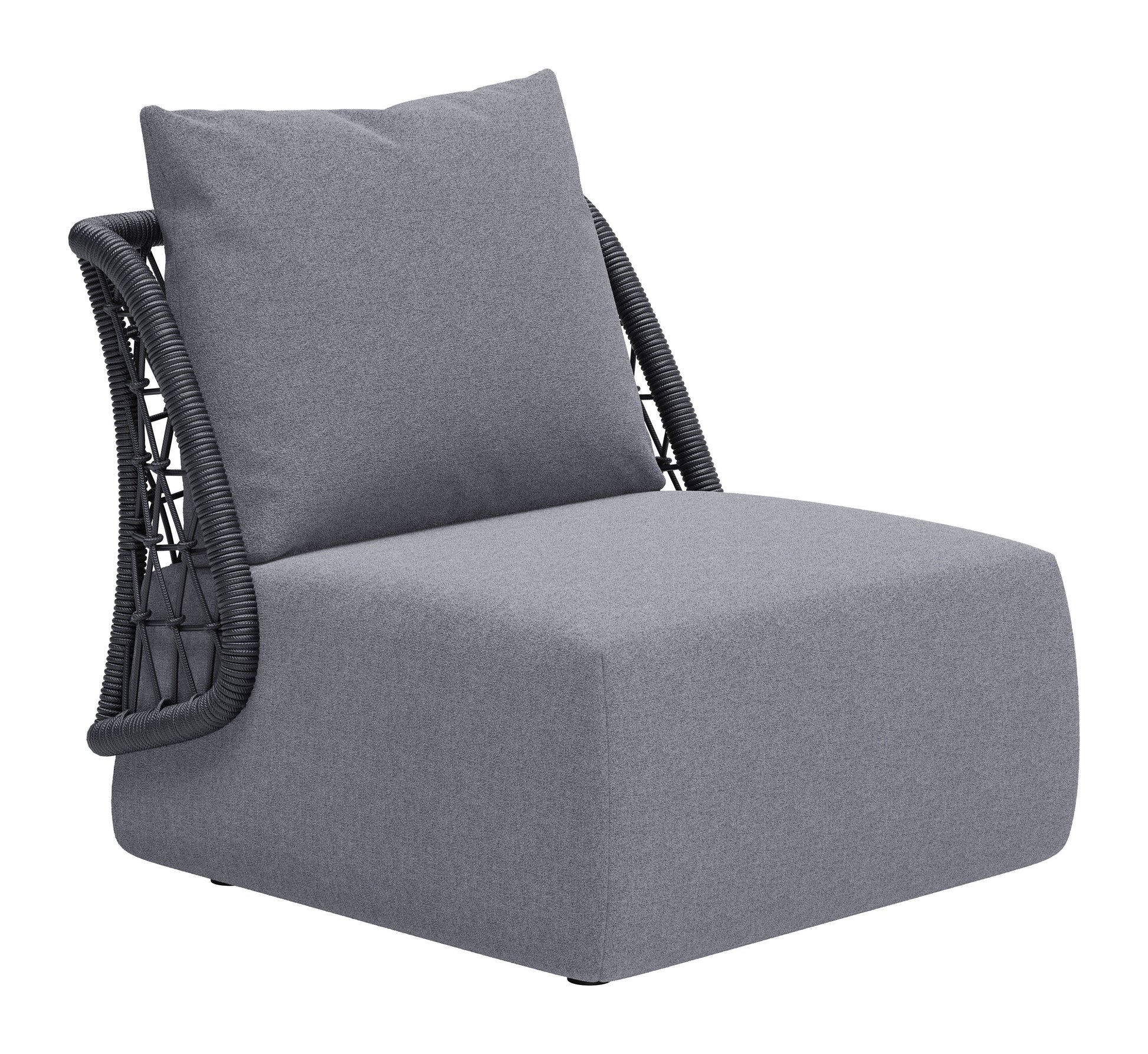 Mekan Gray Outdoor Accent Chair - Ornate Home