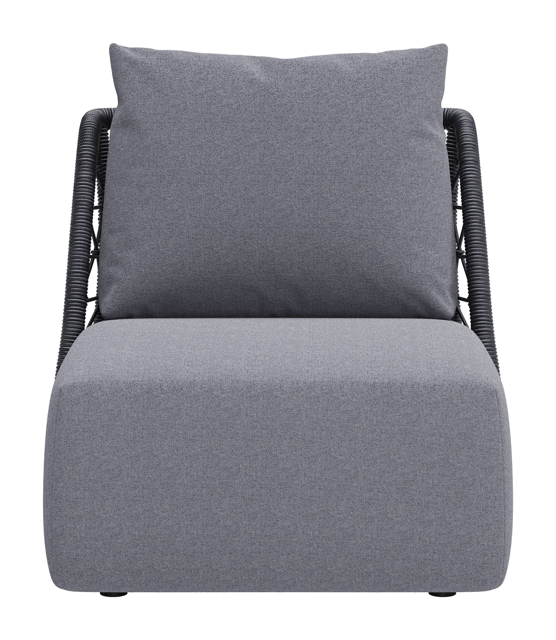 Mekan Gray Outdoor Accent Chair - Ornate Home
