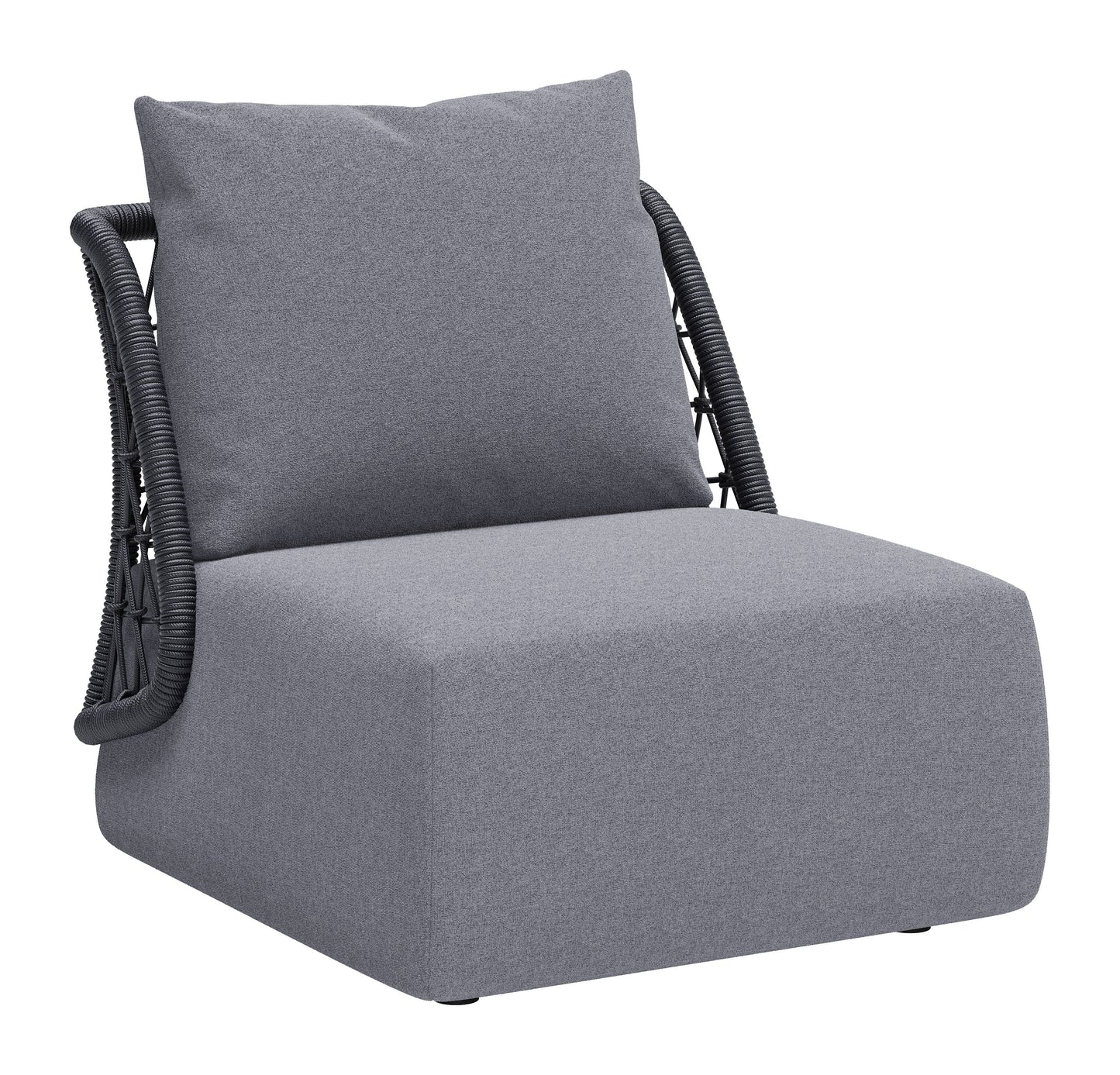 Mekan Gray Outdoor Accent Chair - Ornate Home