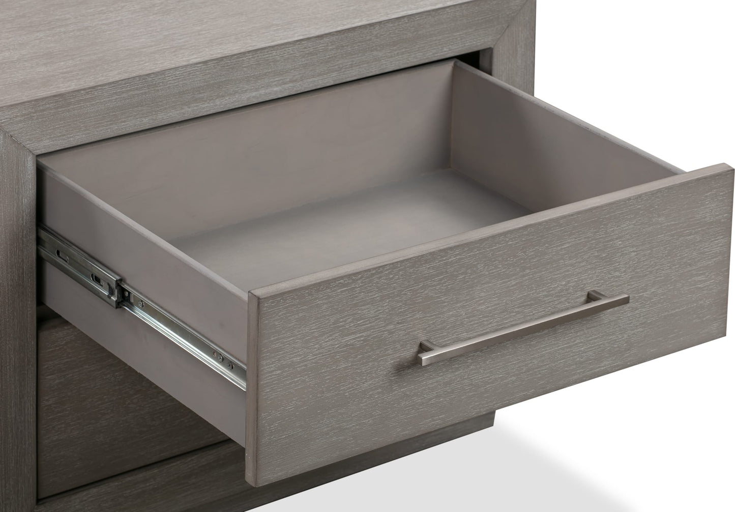 Melbourne Mineral Two Drawer Nightstand with USB - Ornate Home