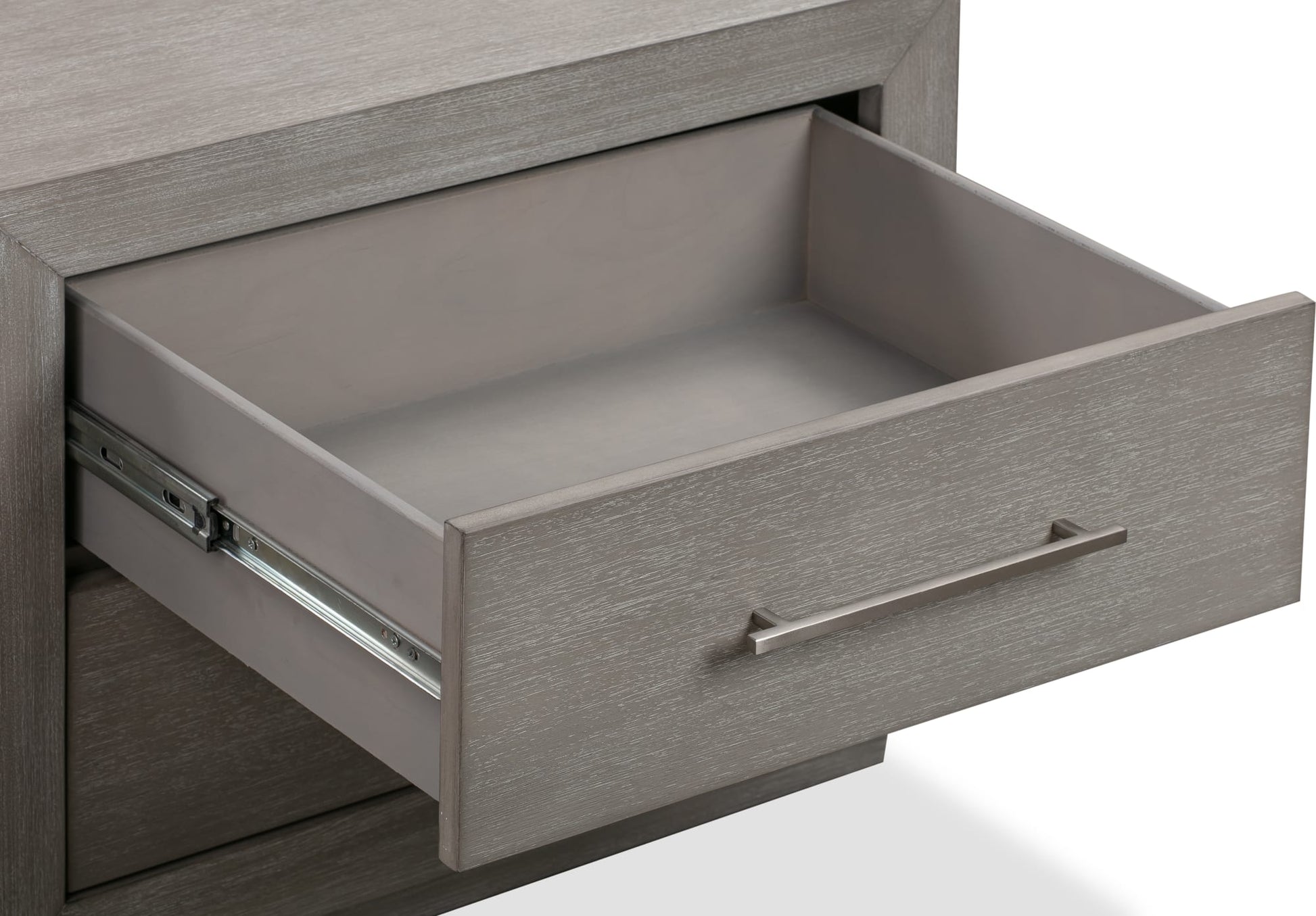 Melbourne Mineral Two Drawer Nightstand with USB - Ornate Home