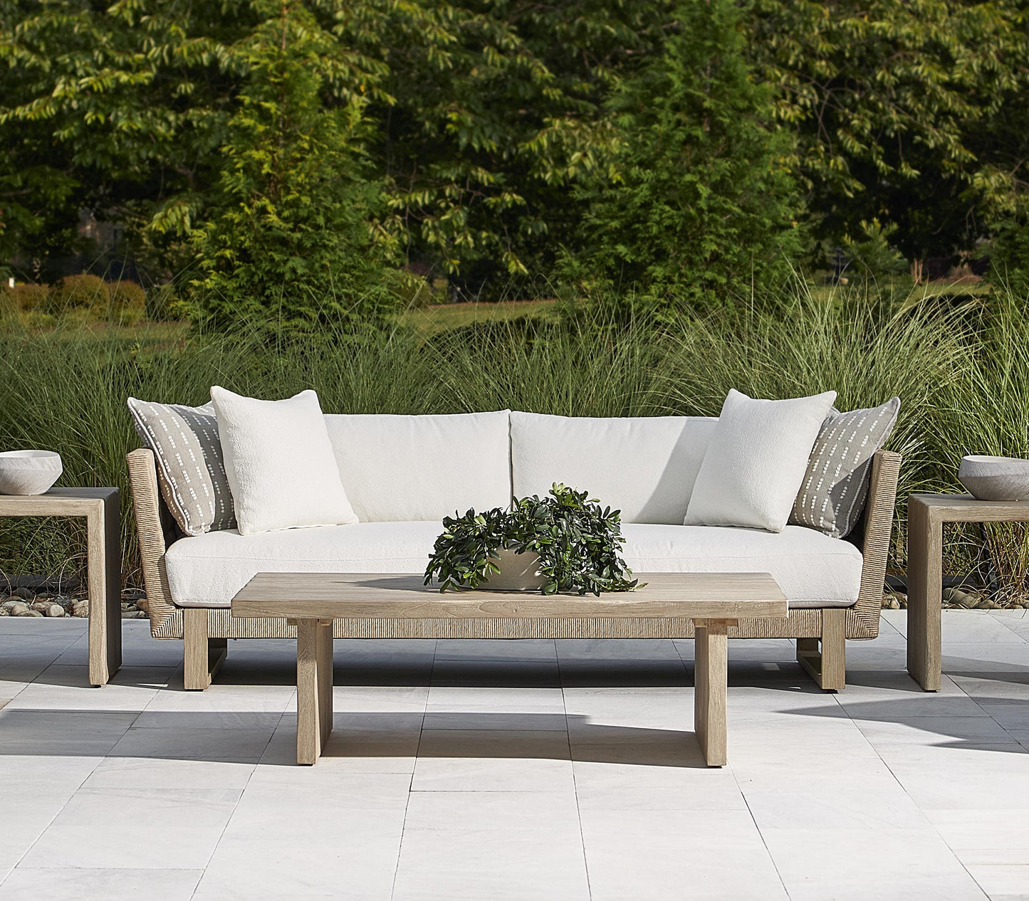 Melbourne Sea Oat Outdoor Cocktail Table - Ornate Home