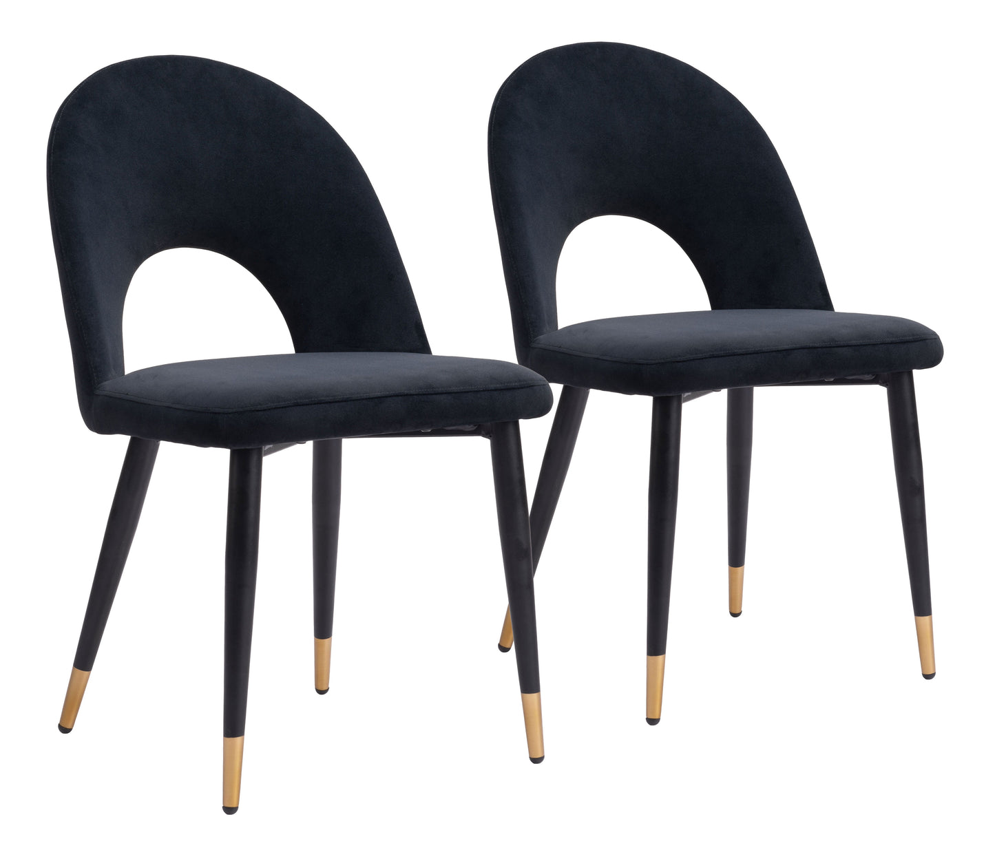 Menlo Black Dining Chair (Set of 2) - Ornate Home