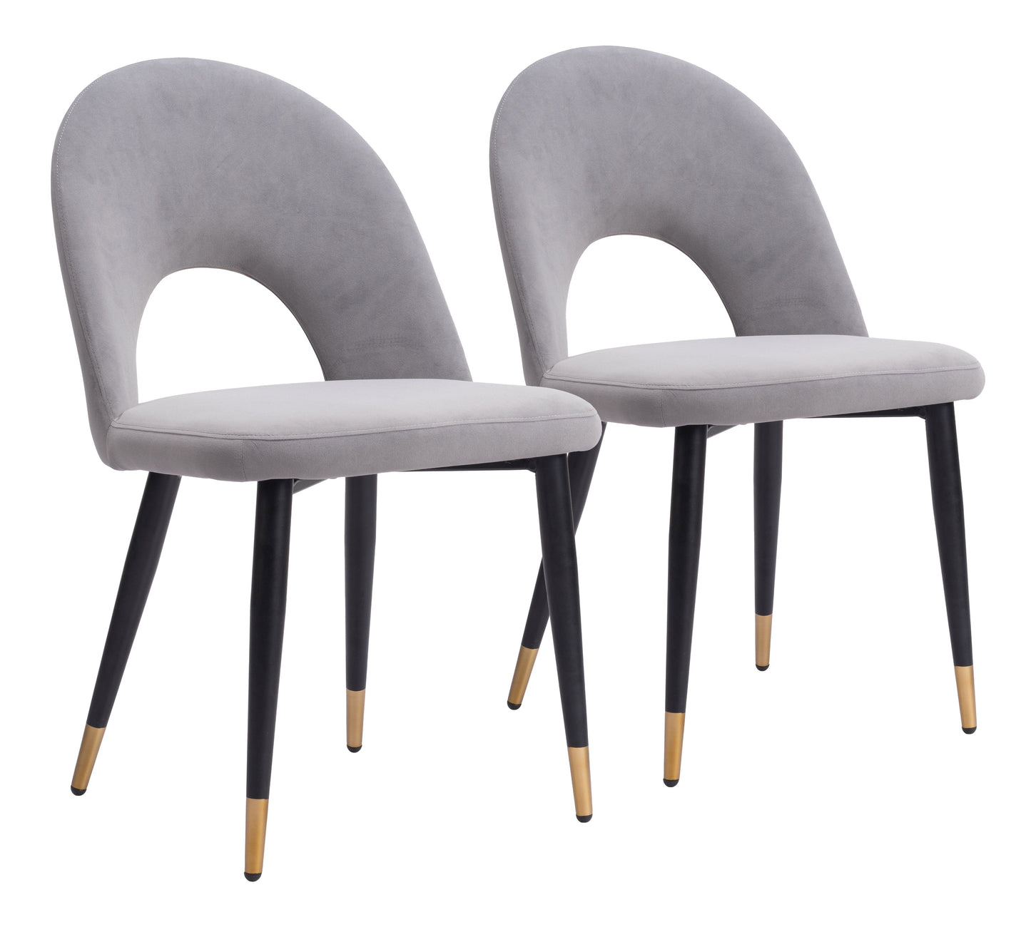 Menlo Gray Dining Chair (Set of 2) - Ornate Home