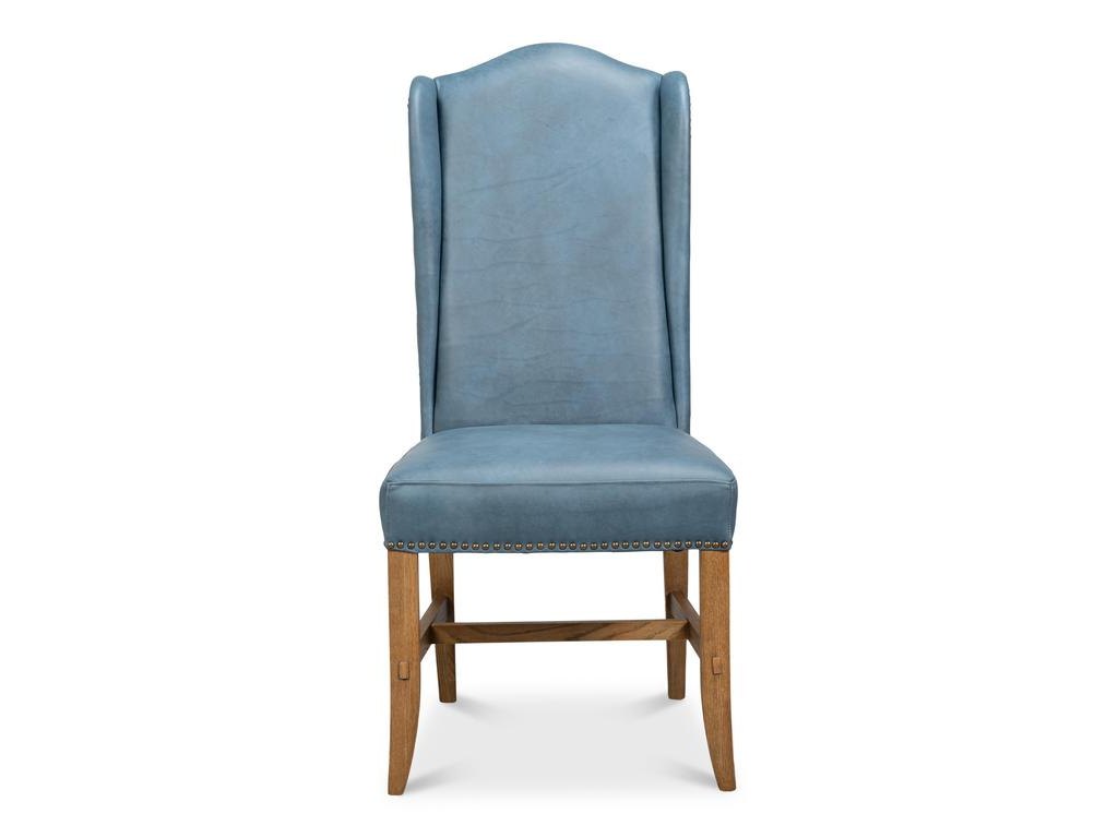 Mercado Blue High Back Dining Chair (Set of 2) - Ornate Home