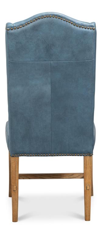 Mercado Blue High Back Dining Chair (Set of 2) - Ornate Home