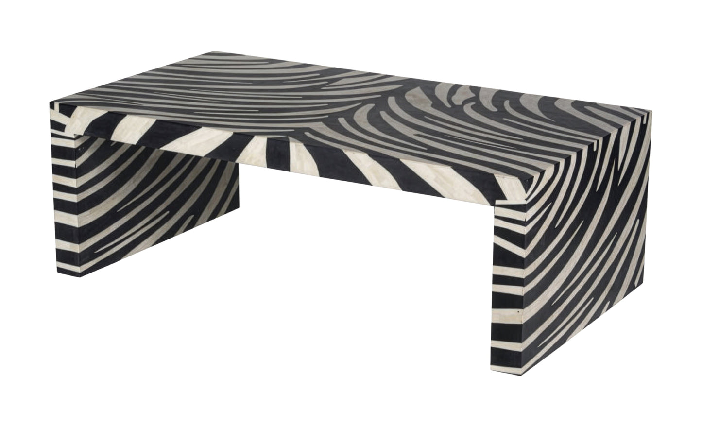 Meridian Brown Bone Inlay Cocktail Table - Ornate Home