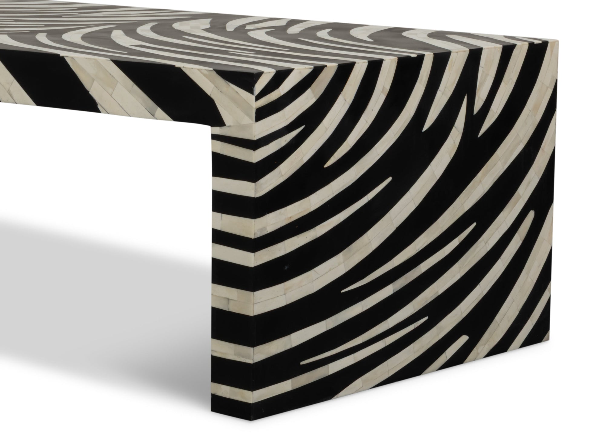 Meridian Brown Bone Inlay Cocktail Table - Ornate Home