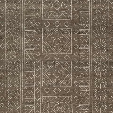 Merrittman Brown/Ivory Large Rug- Viva Furn