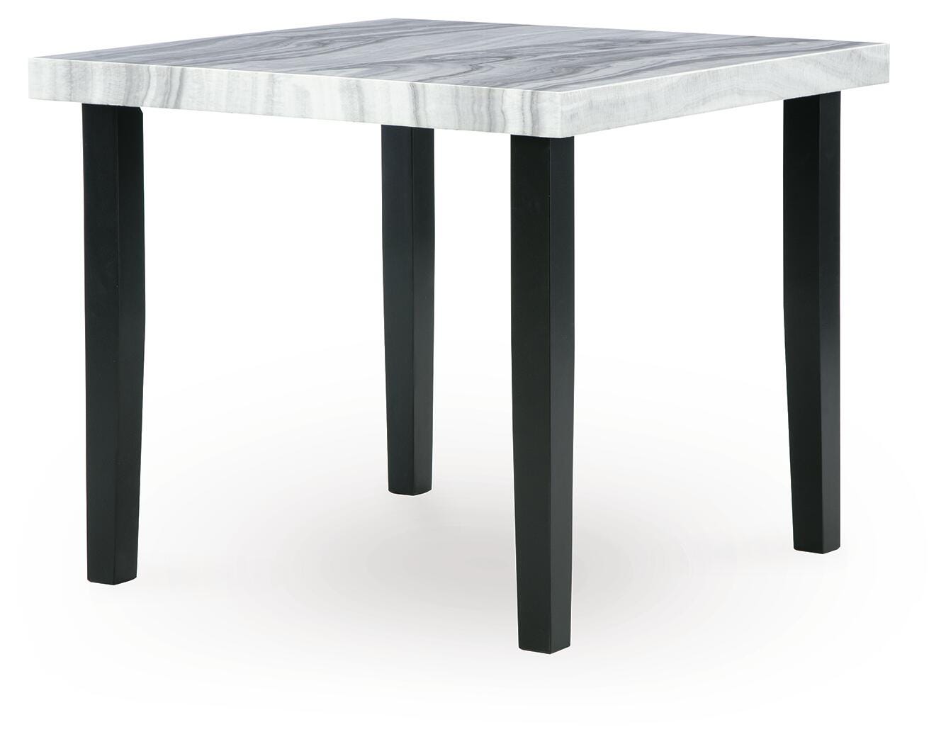Mervannie Gray/Black Counter Height Dining Table- Viva Furn