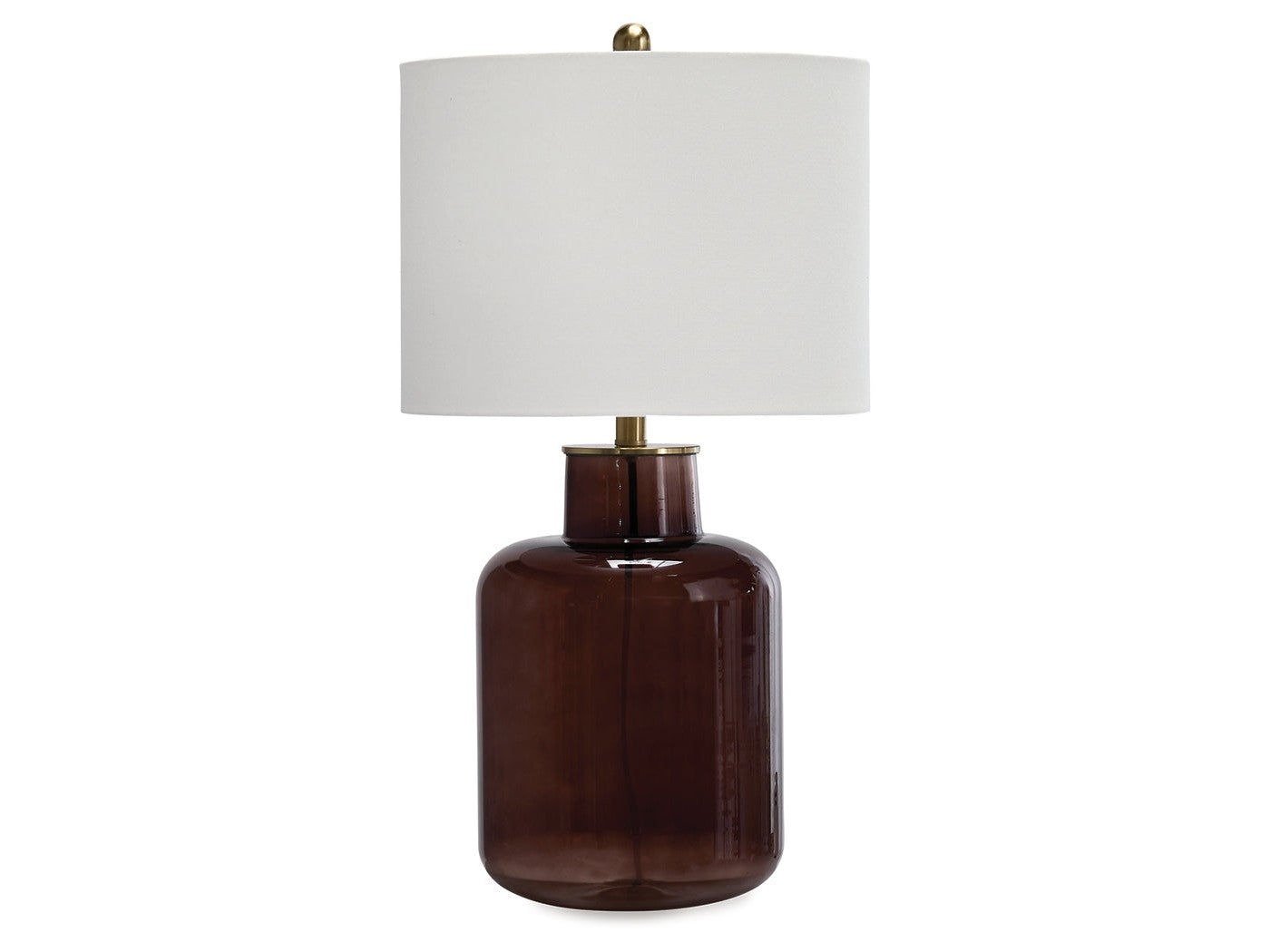 Mette Brown/Gold Glass Table Lamp (1/CN)- Viva Furn