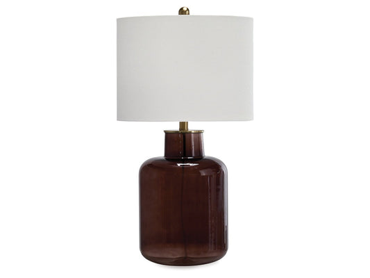 Mette Brown/Gold Glass Table Lamp (1/CN)- Viva Furn