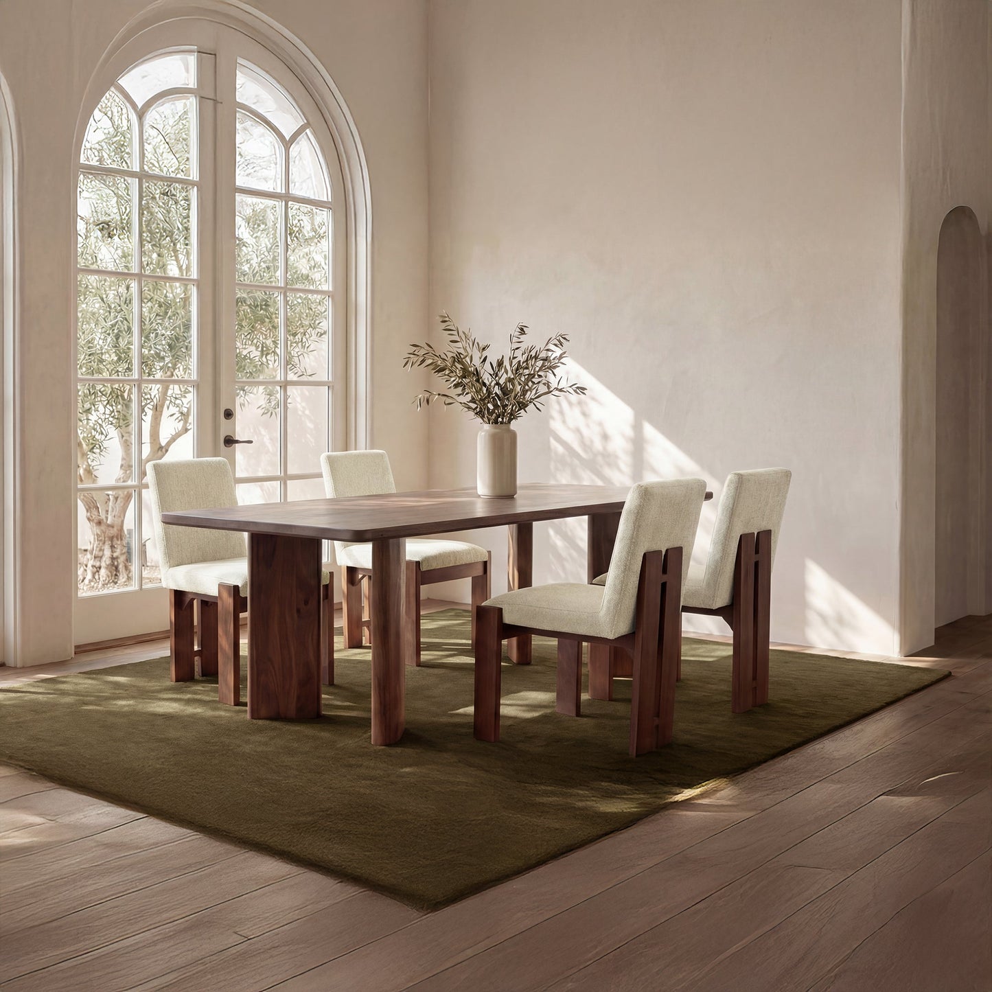 Mia Beige/Cashew Dining Chair (Set of 2) - Ornate Home