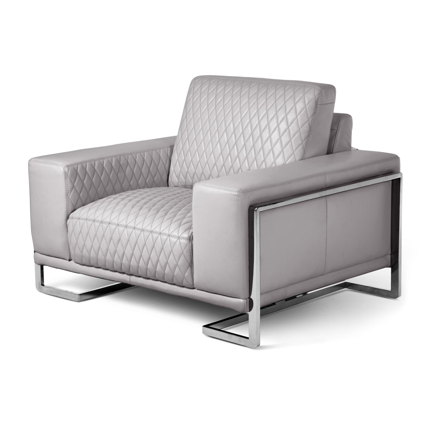 Mia Bella Gianna Light Gray Chair and a Half - Ornate Home