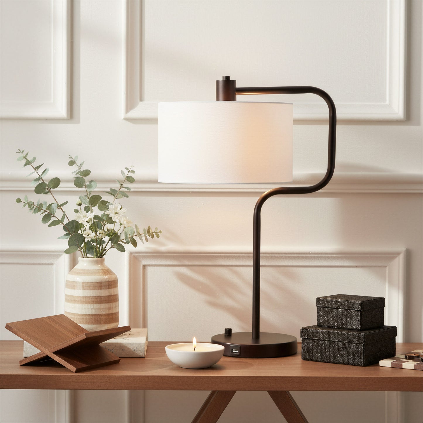 Middlemist White Table Lamp - Ornate Home