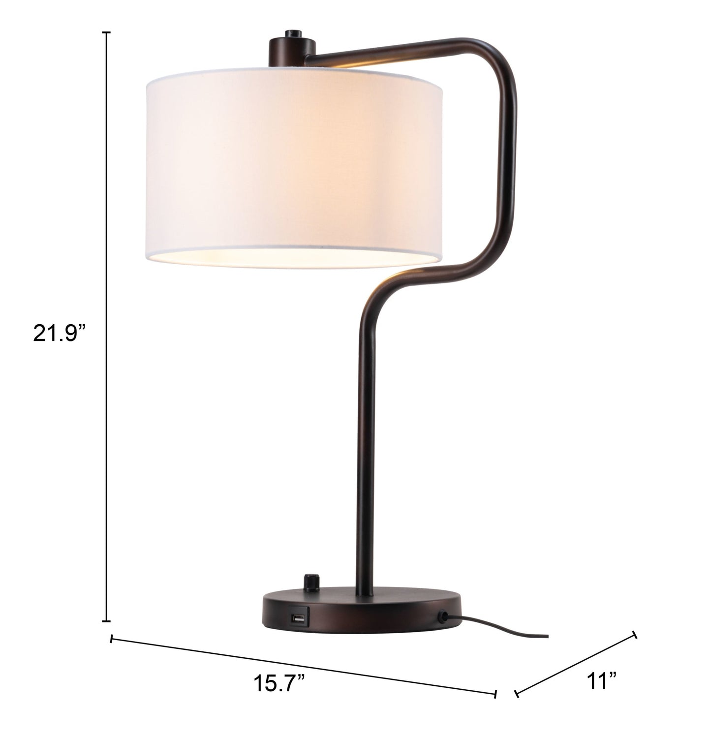 Middlemist White Table Lamp - Ornate Home