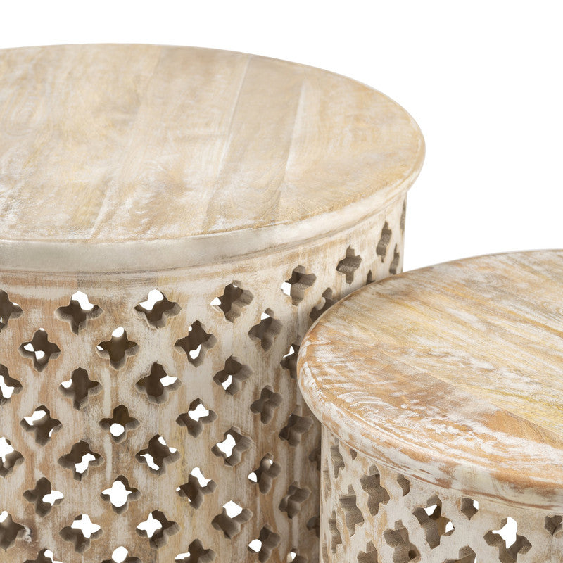 Midland Tan2-Piece Accent Table Set - Ornate Home