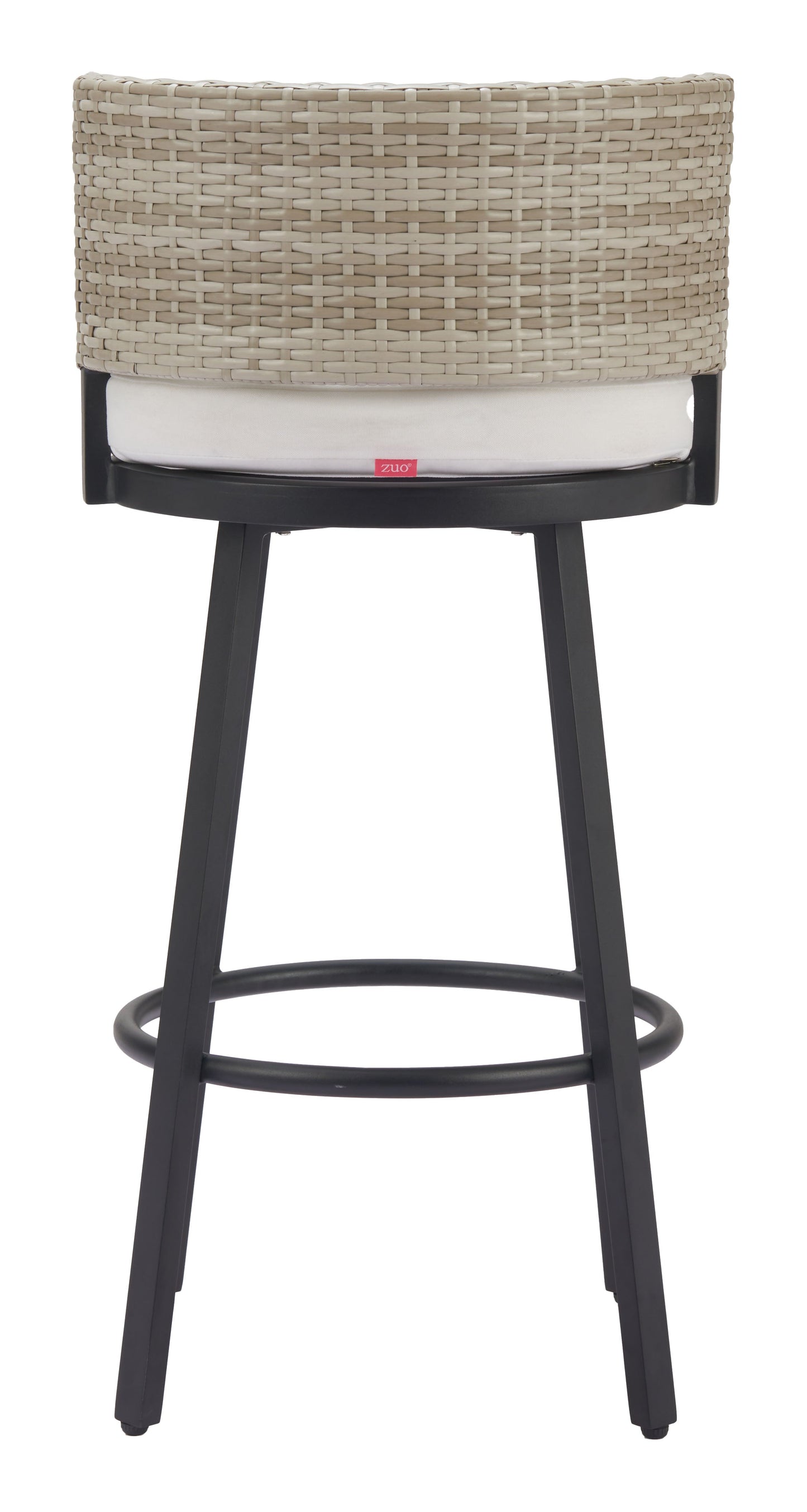 Midnight Wave White Outdoor Barstool - Ornate Home