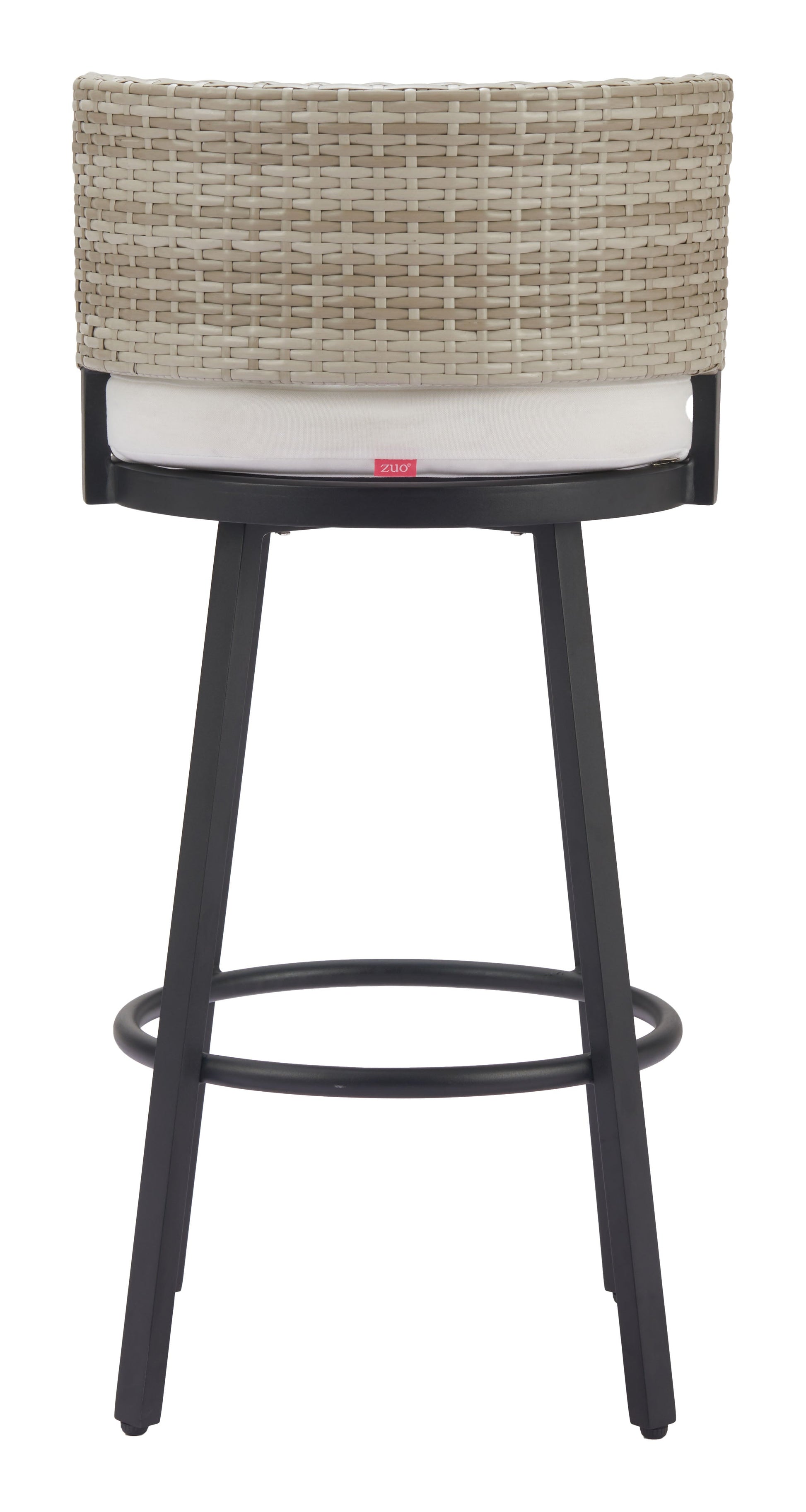 Midnight Wave White Outdoor Barstool - Ornate Home