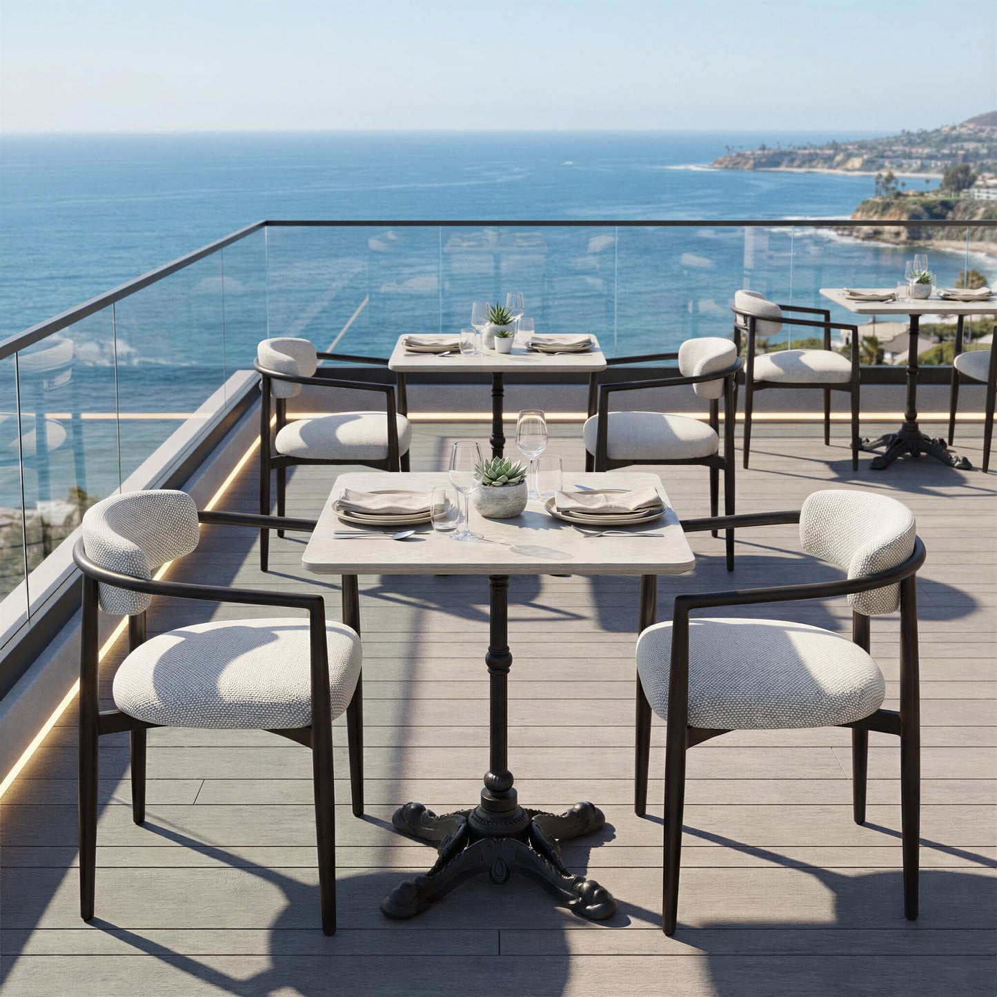 Midori White Outdoor Dining Chair - Ornate Home
