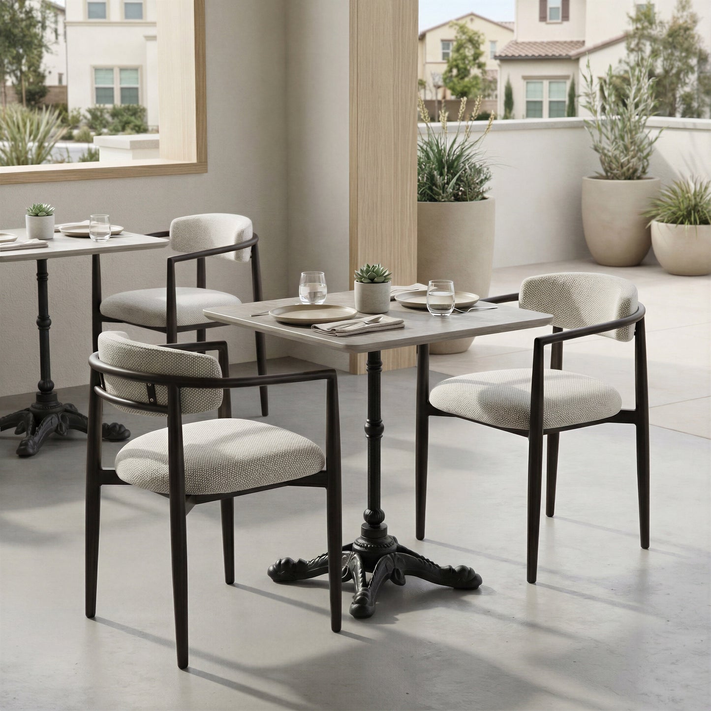 Midori White Outdoor Dining Chair - Ornate Home
