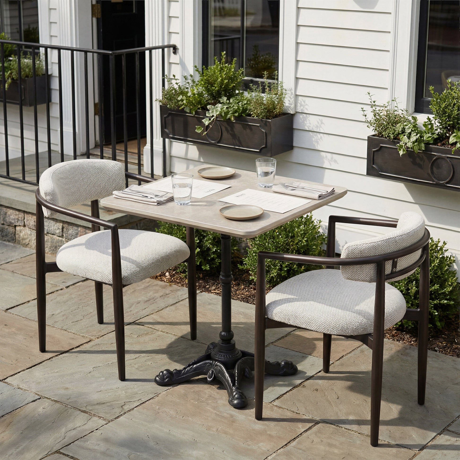 Midori White Outdoor Dining Chair - Ornate Home