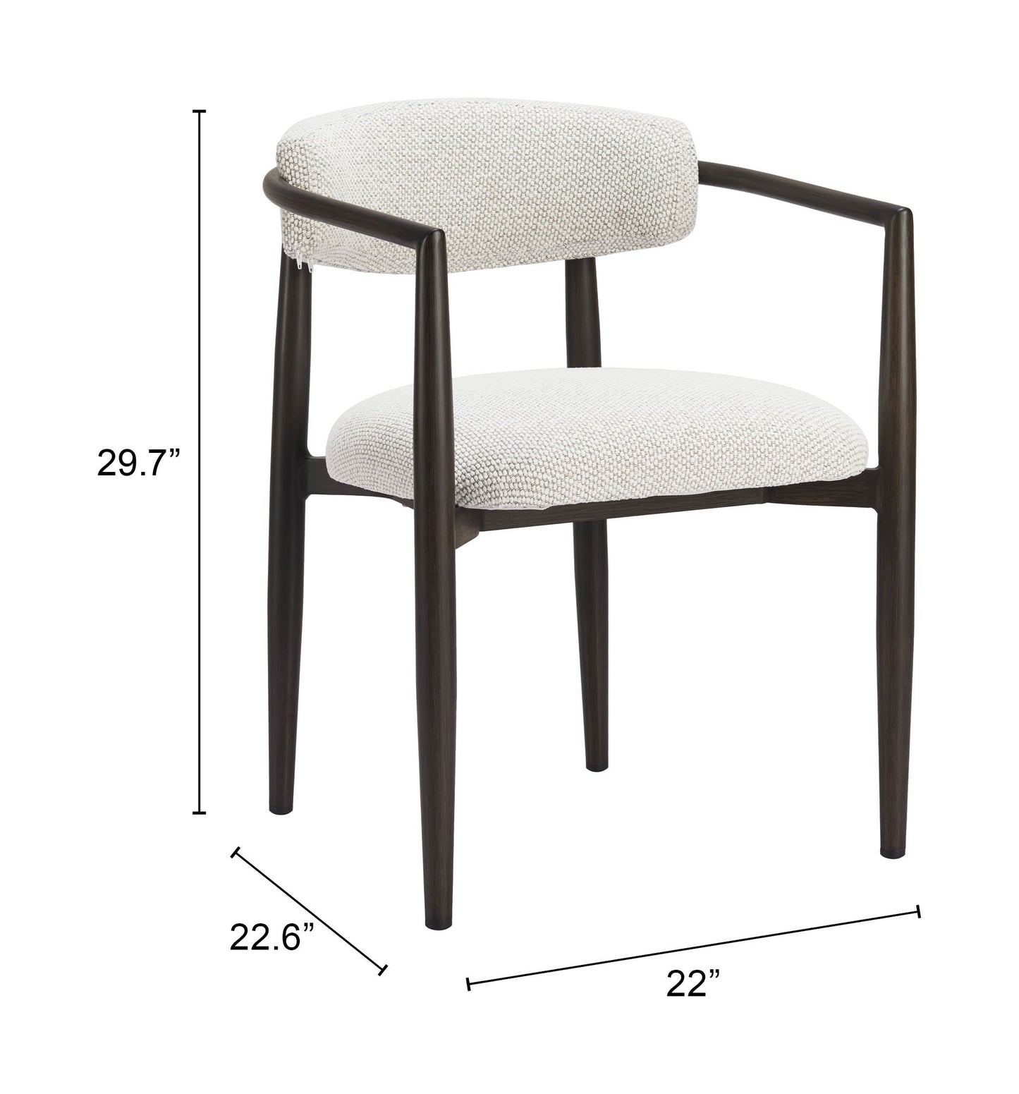 Midori White Outdoor Dining Chair - Ornate Home