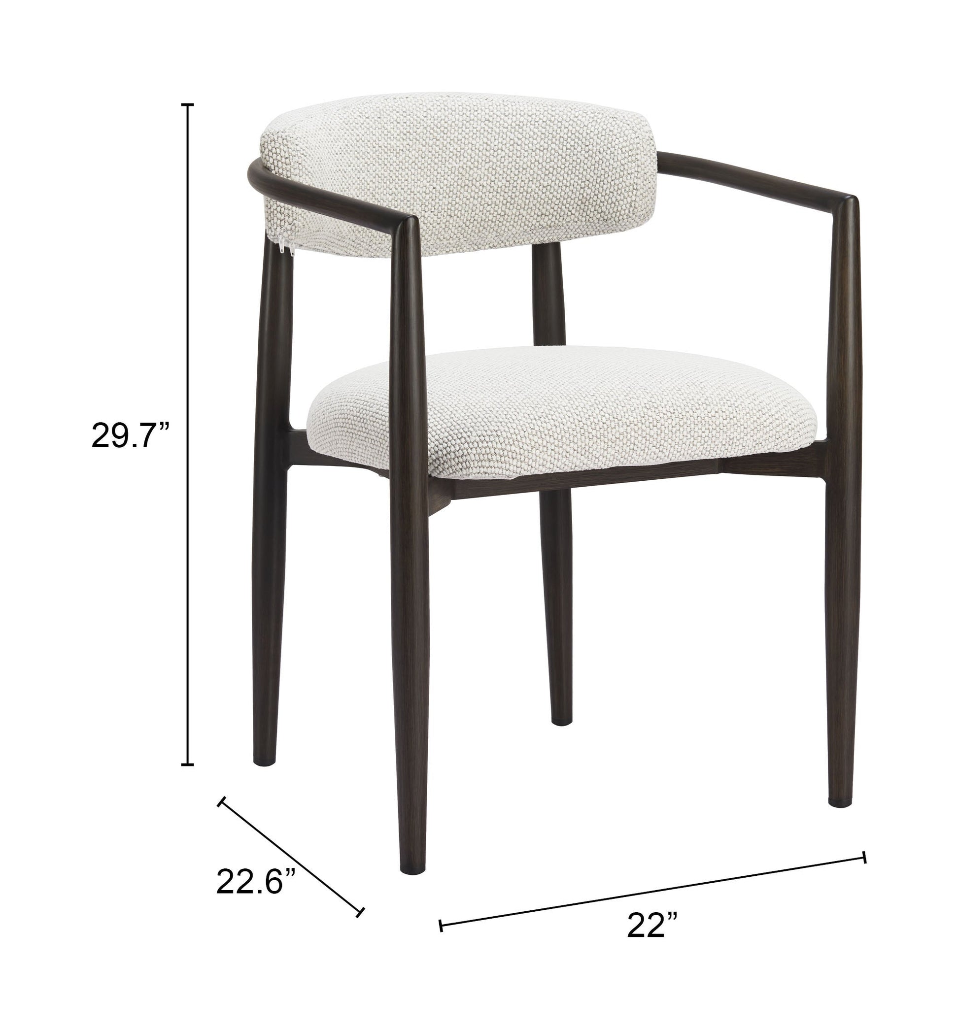 Midori White Outdoor Dining Chair - Ornate Home