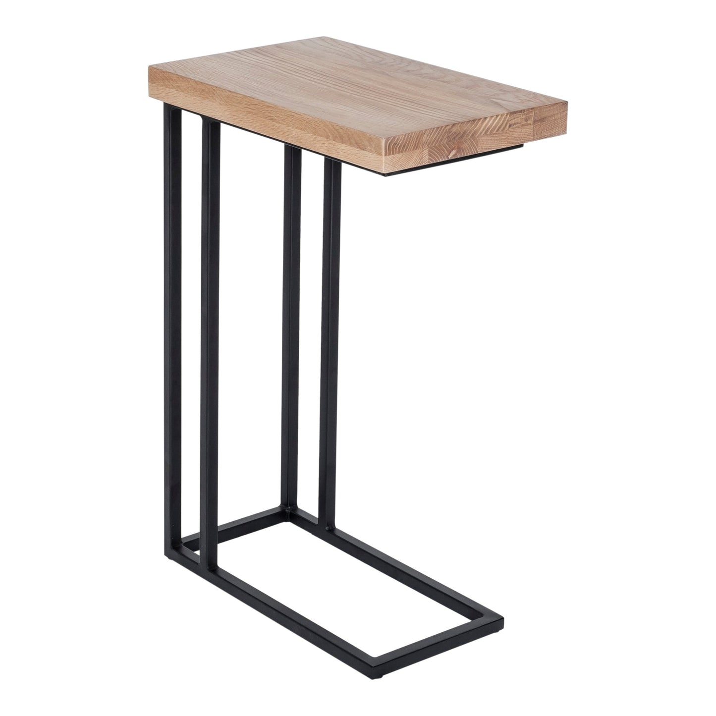 Mila Natural C Shaped Side Table - Ornate Home