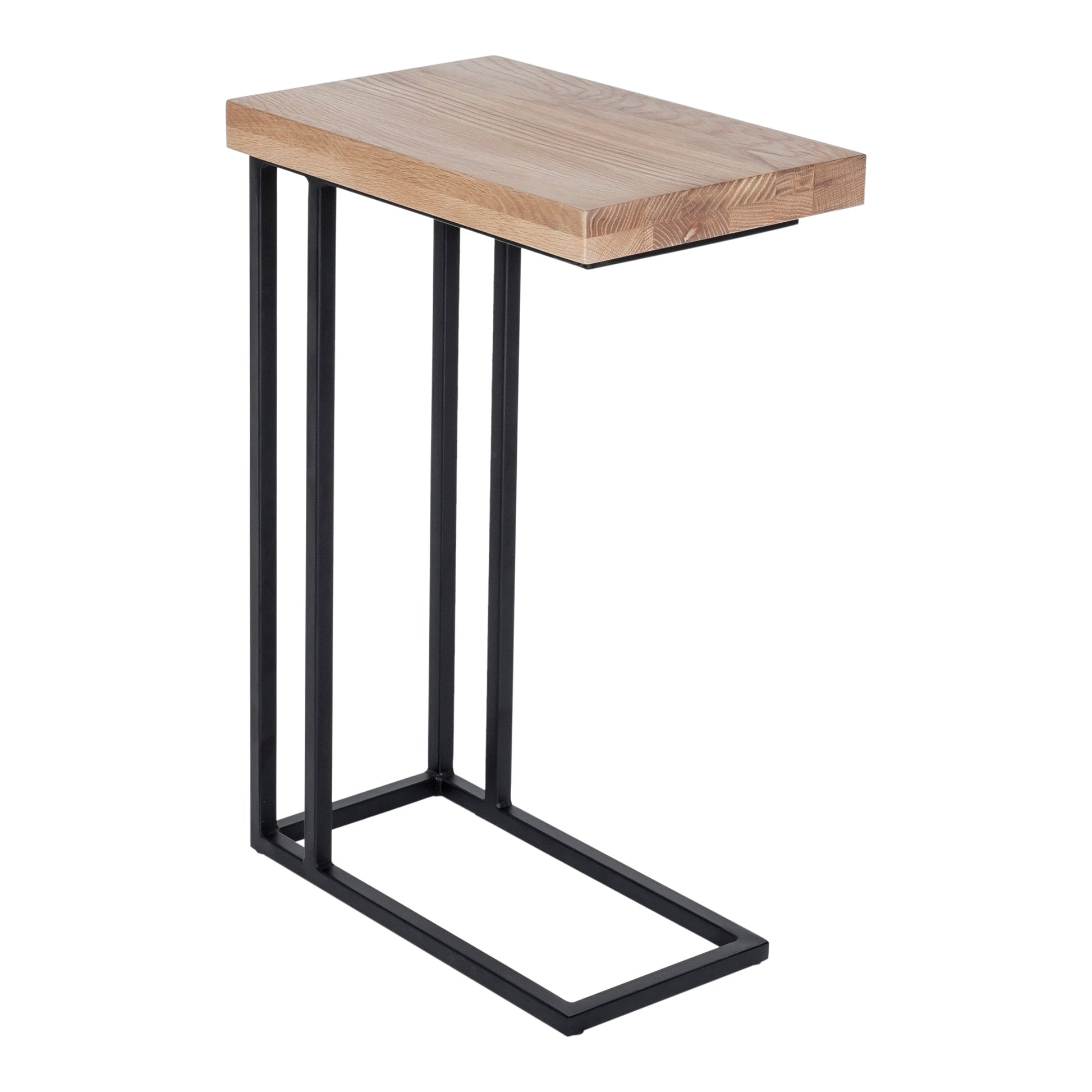 Mila Natural C Shaped Side Table - Ornate Home