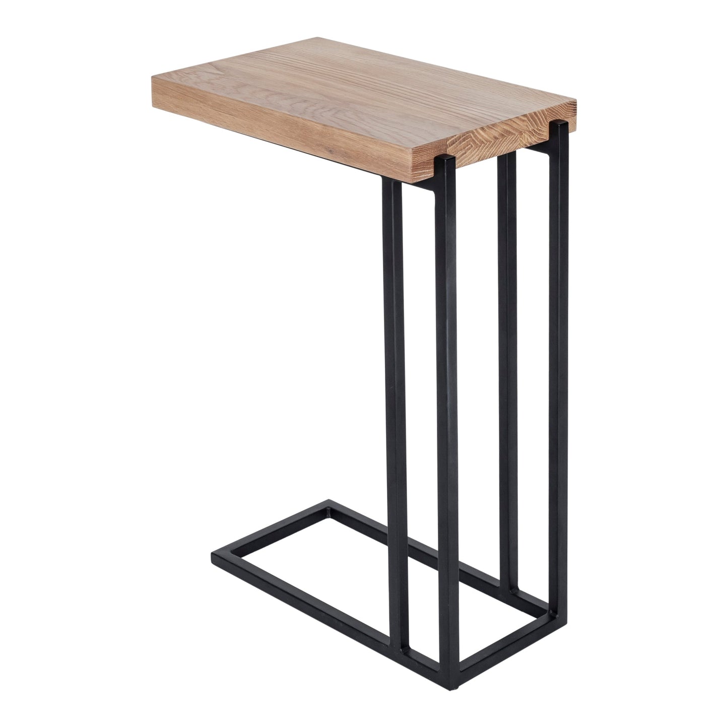 Mila Natural C Shaped Side Table - Ornate Home