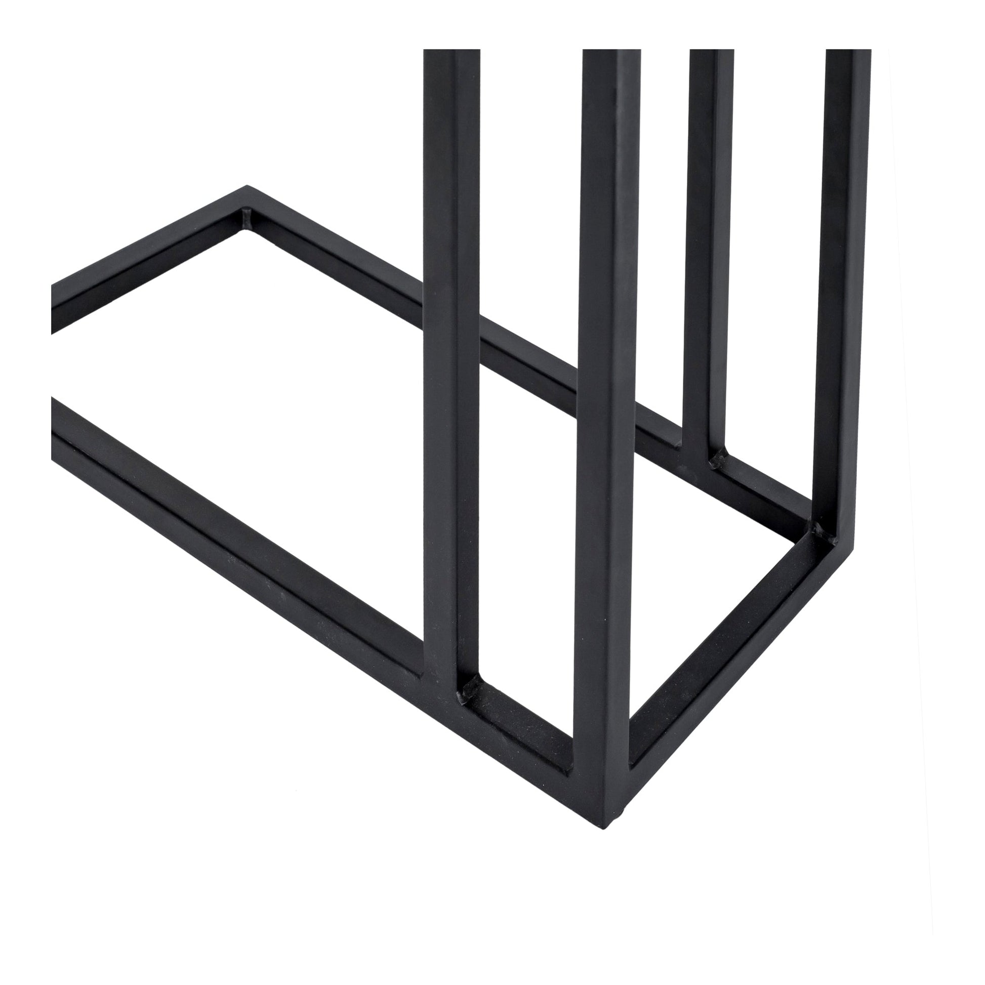 Mila Natural C Shaped Side Table - Ornate Home