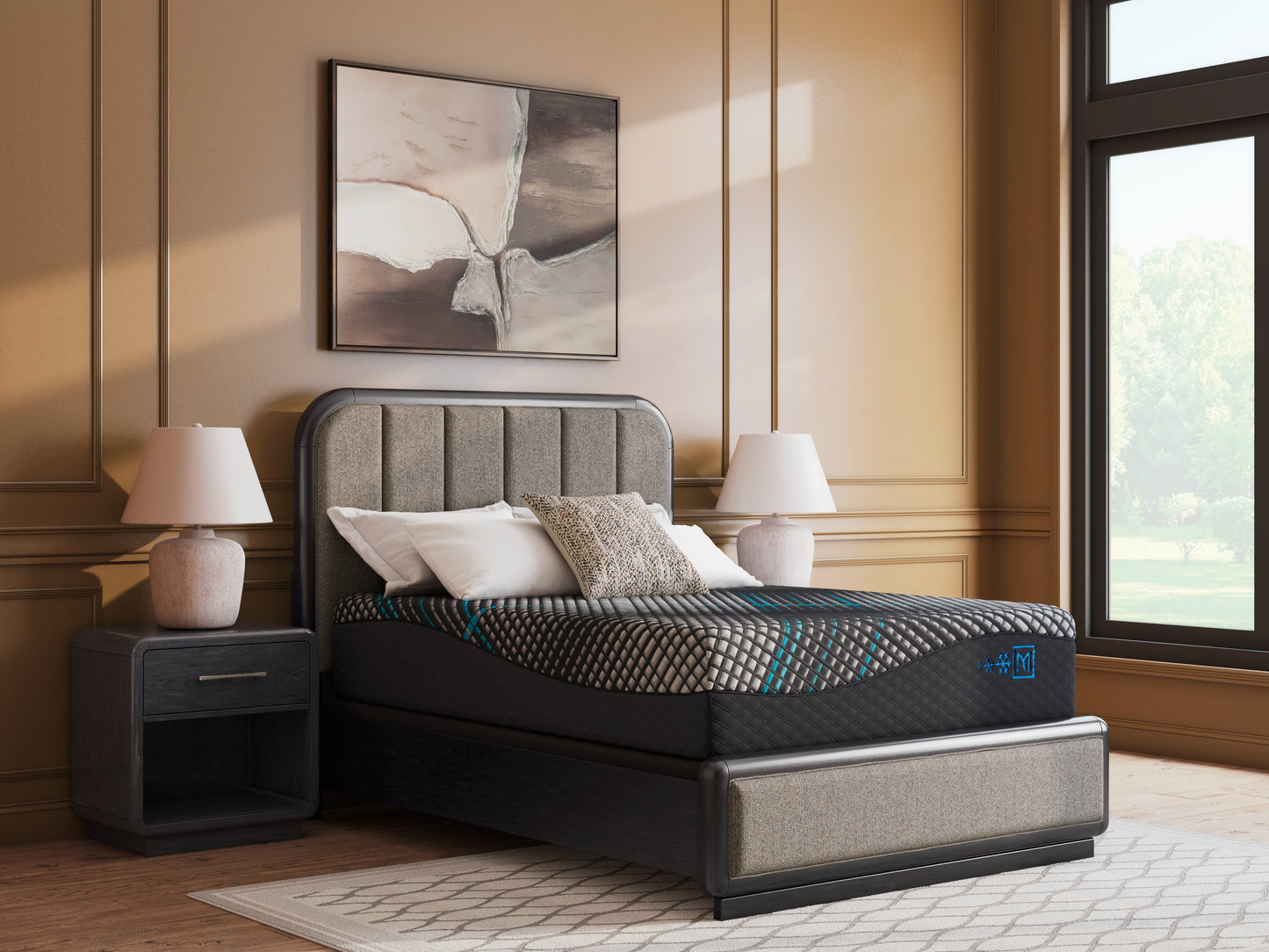 Millennium 2.0 Hybrid 14 Inch Black Queen Mattress- Viva Furn
