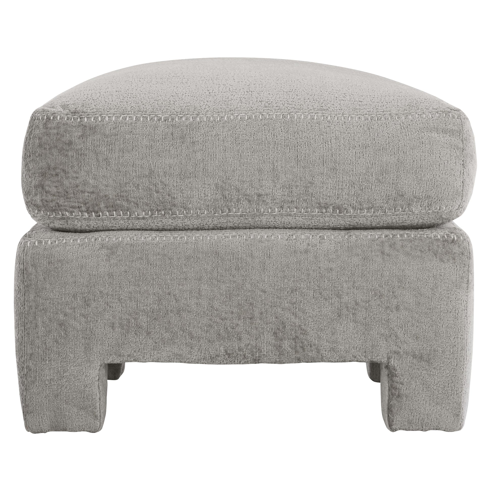 Mily Grey Fabric Bumper Ottoman - Ornate Home