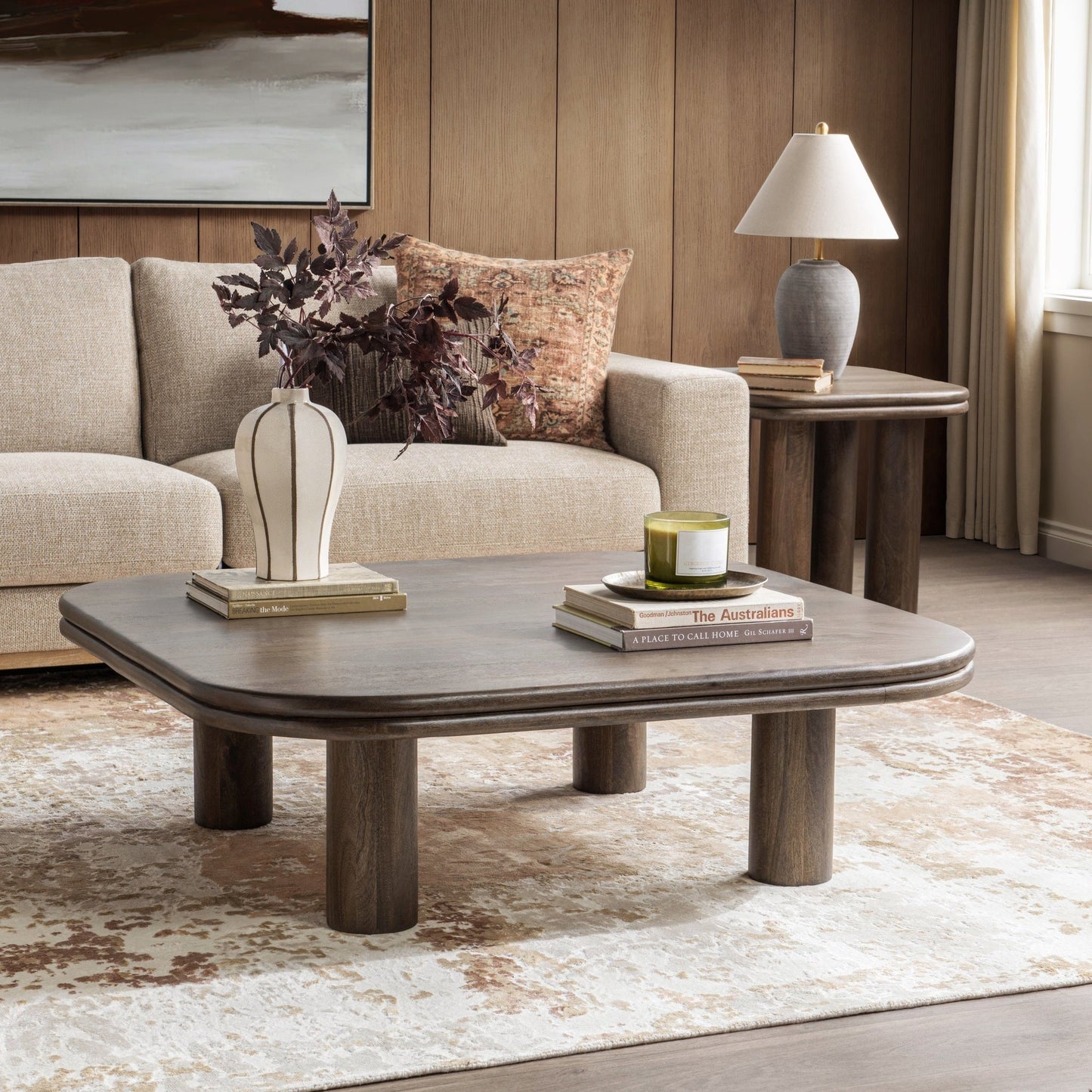 Miranda Cocoa Brown Coffee Table - Ornate Home