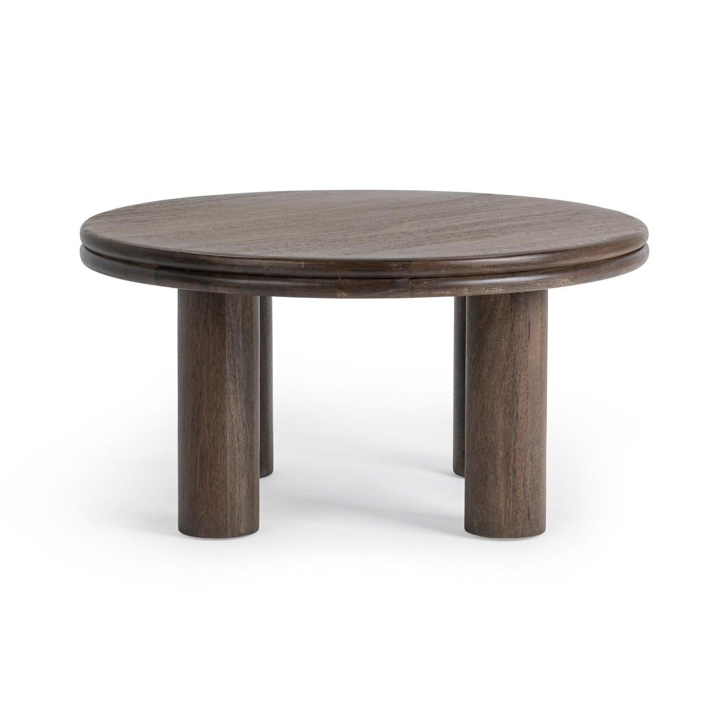 Miranda Cocoa Brown Round Coffee Table - Ornate Home