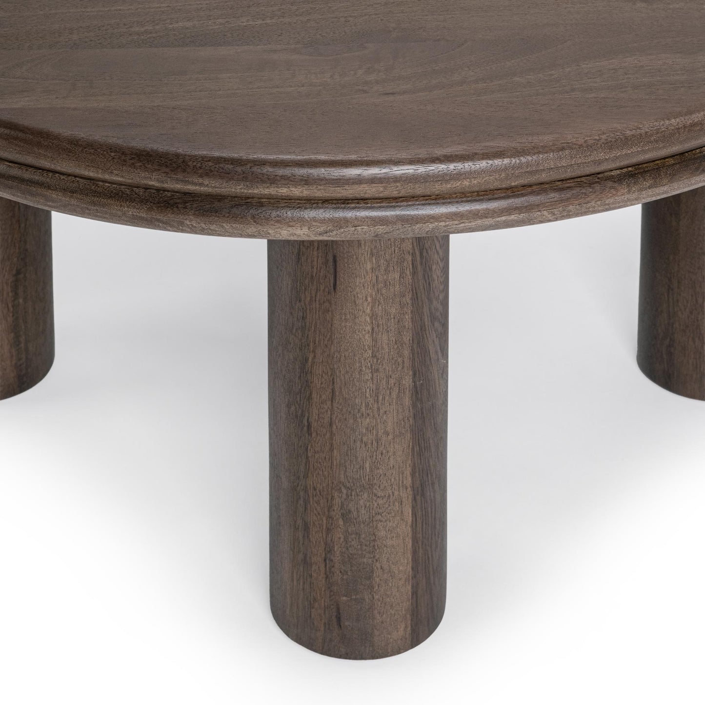 Miranda Cocoa Brown Round Coffee Table - Ornate Home