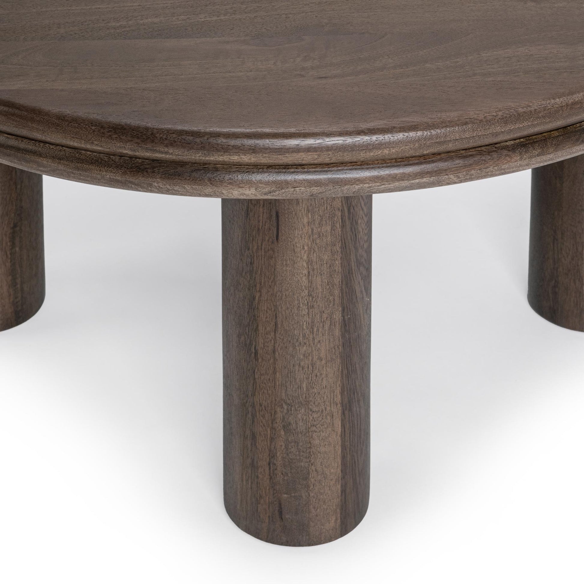 Miranda Cocoa Brown Round Coffee Table - Ornate Home