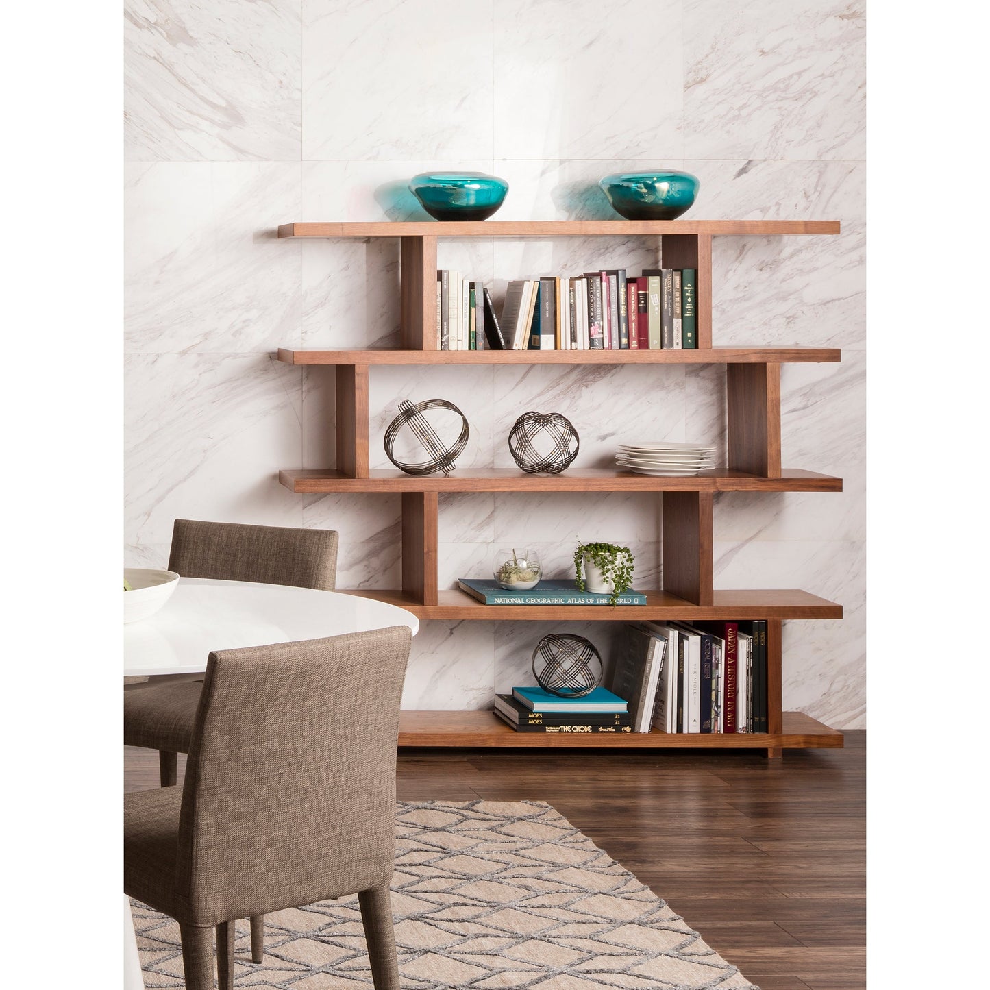 Miri Brown Large Shelf - Ornate Home