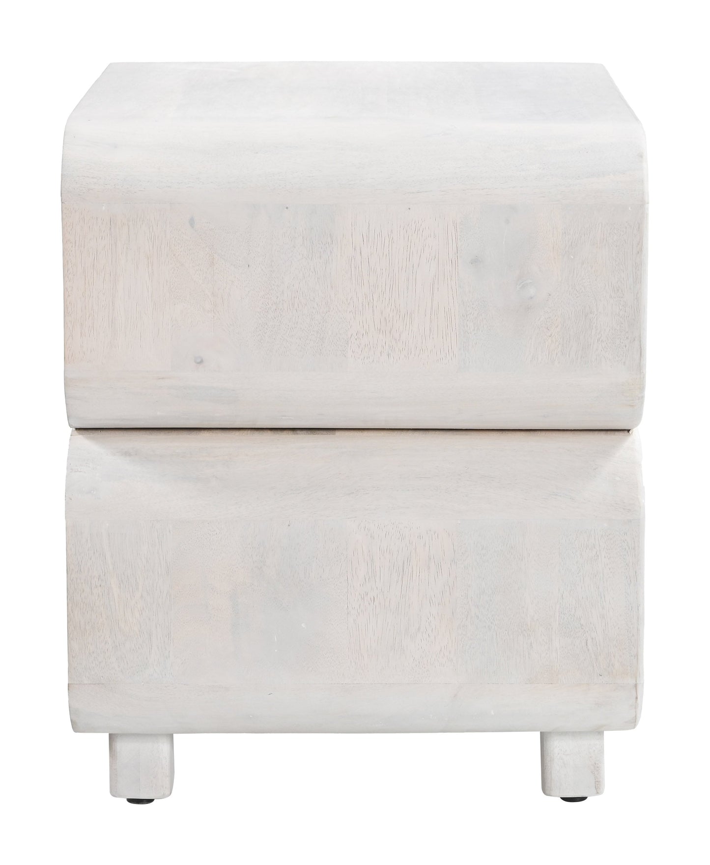 Miro Whitewashed Nightstand - Ornate Home