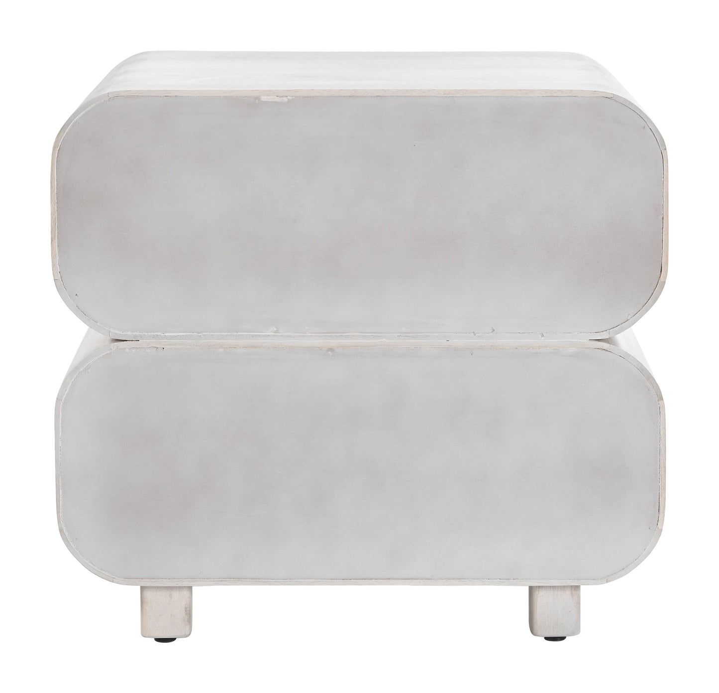 Miro Whitewashed Nightstand - Ornate Home