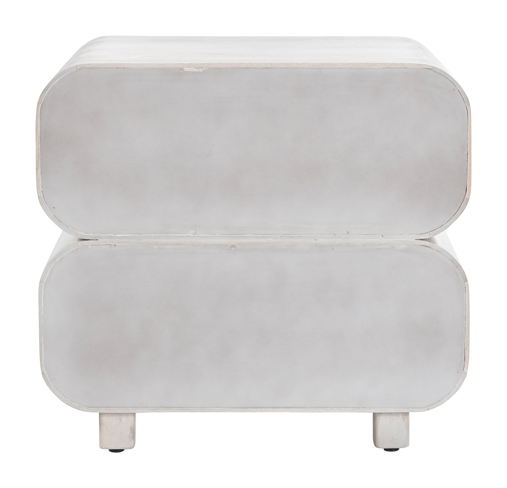 Miro Whitewashed Nightstand - Ornate Home