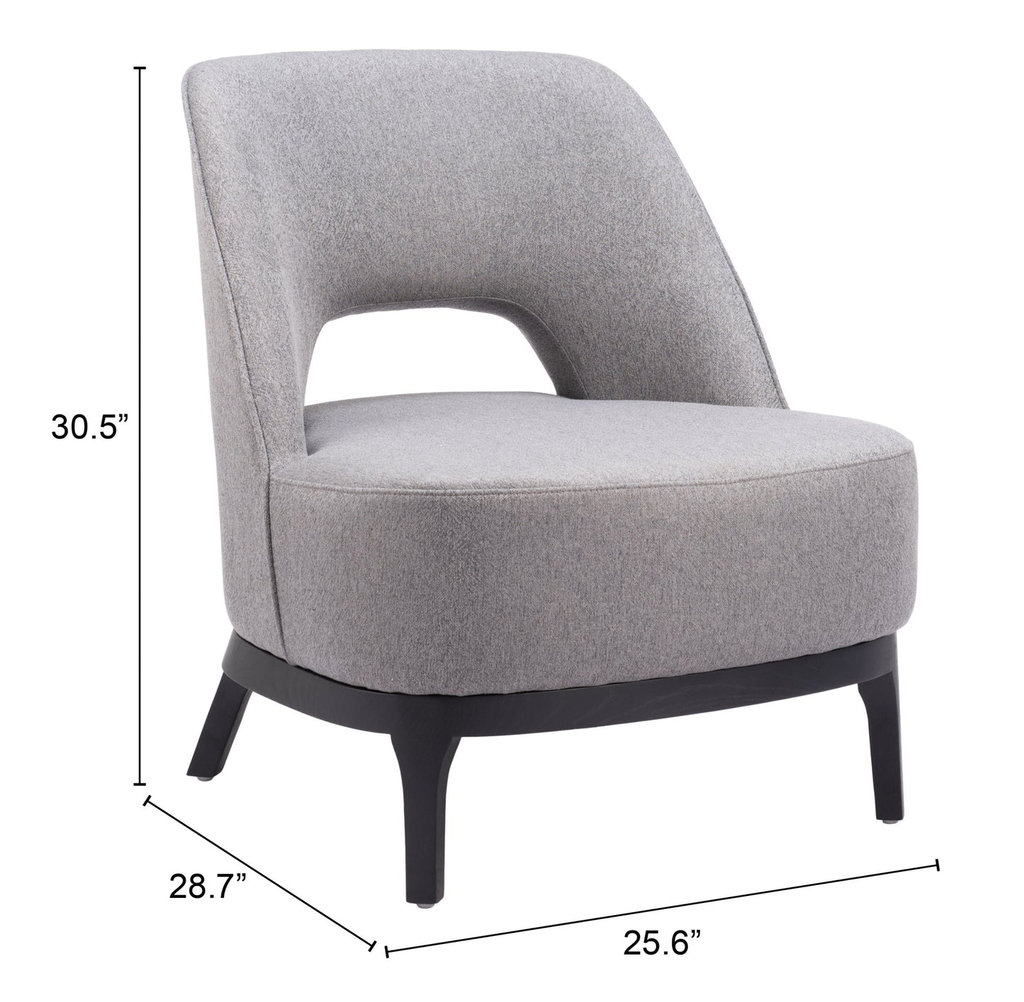 Mistley Gray Accent Chair - Ornate Home