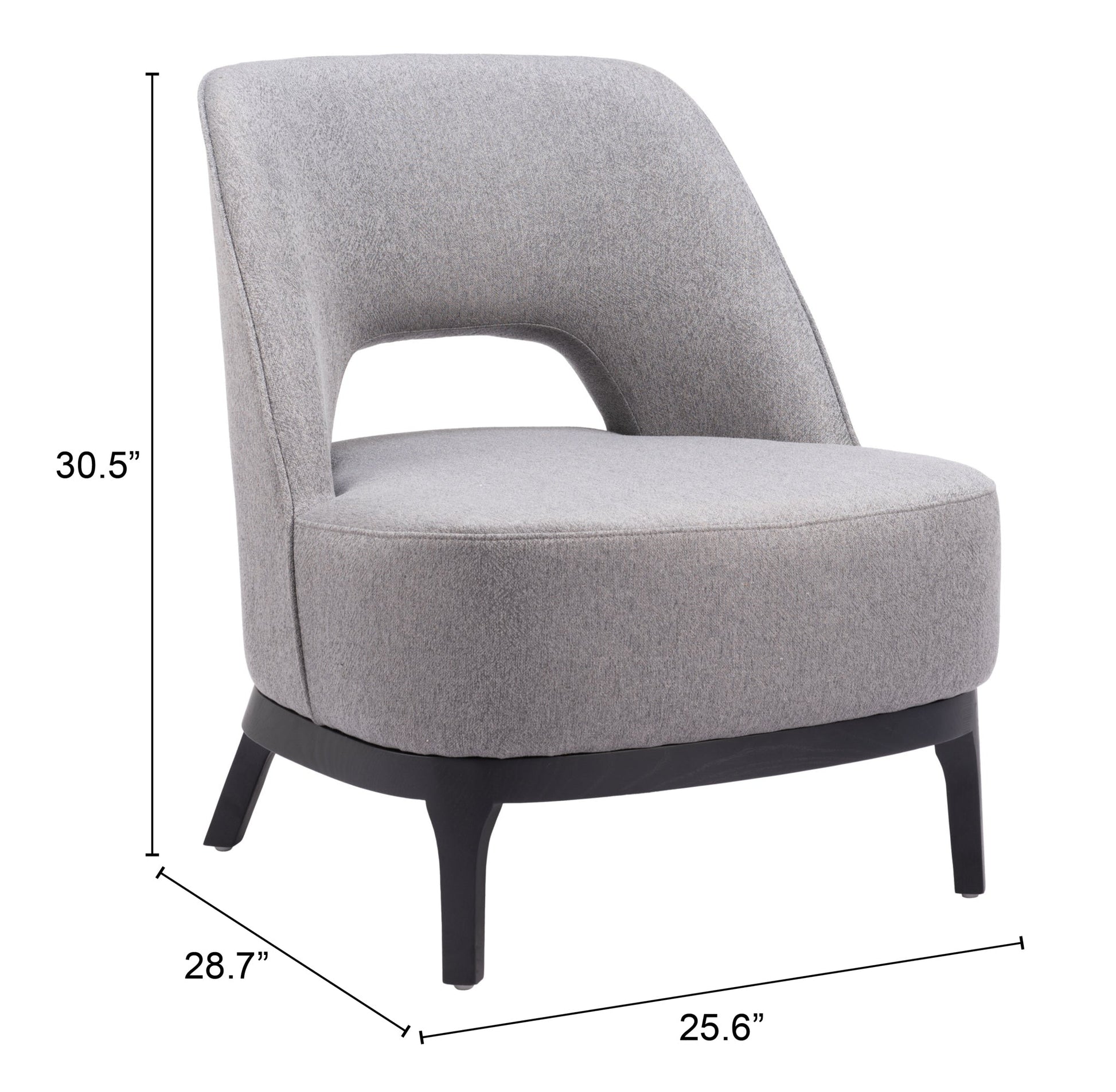Mistley Gray Accent Chair - Ornate Home