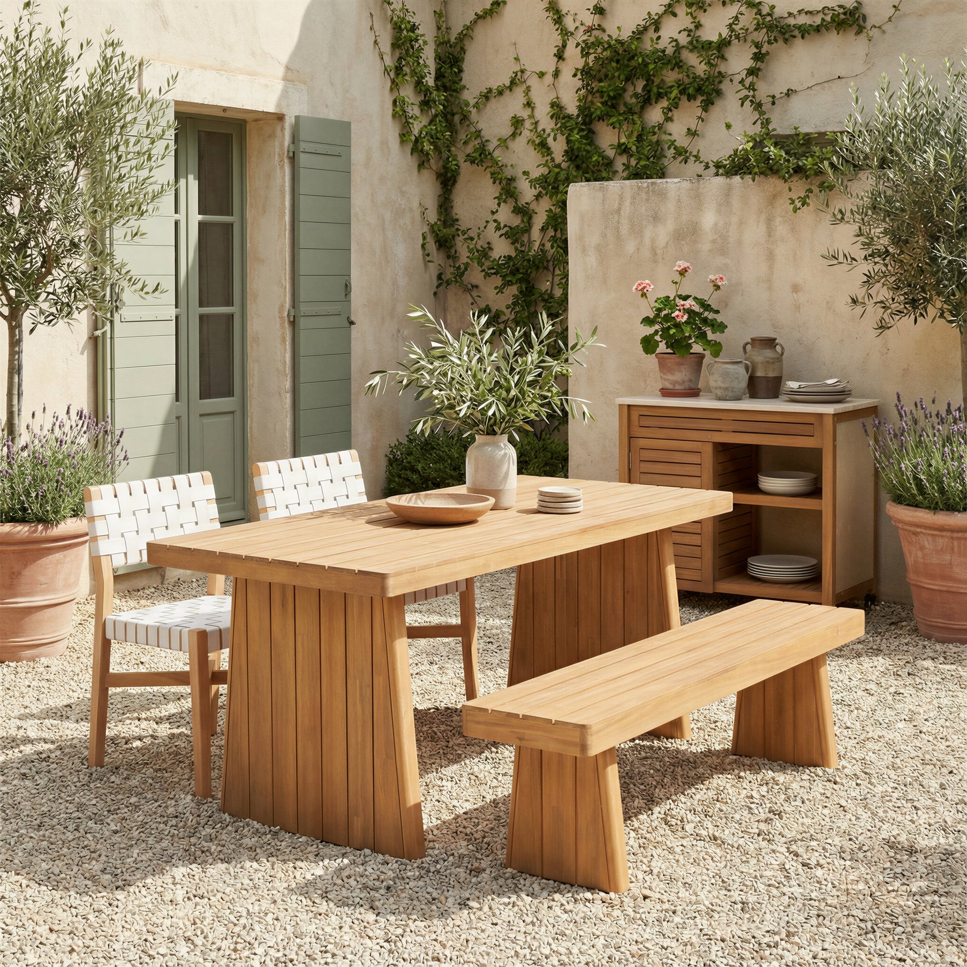 Mizuya White Outdoor Dining Chair - Ornate Home