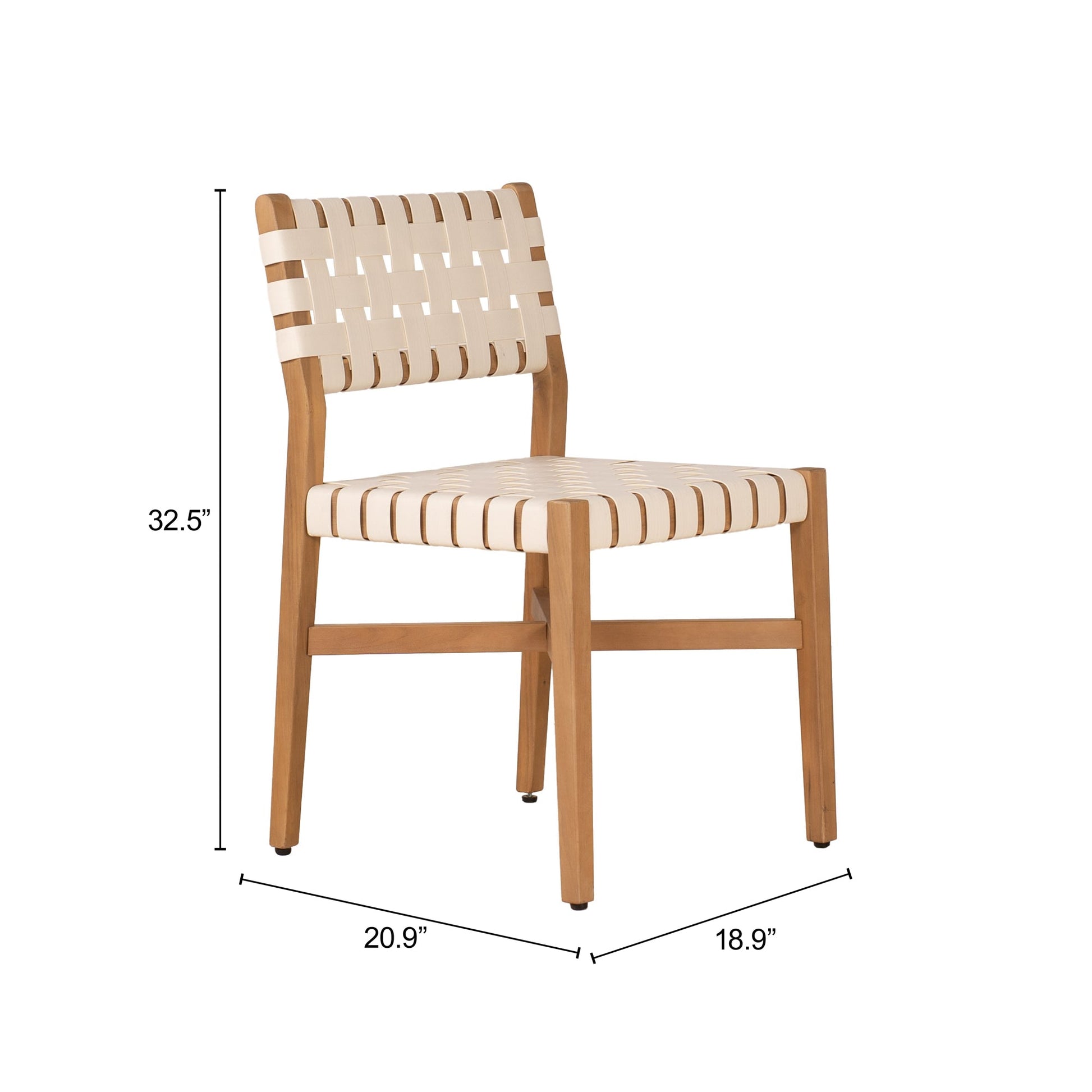 Mizuya White Outdoor Dining Chair - Ornate Home